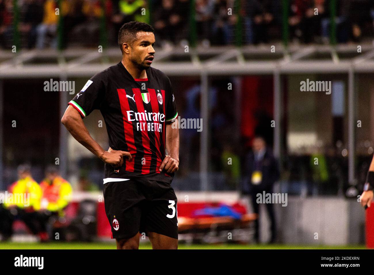 Serie A Fußballspiel zwischen AC Milan und Spezia Calcio im Giuseppe