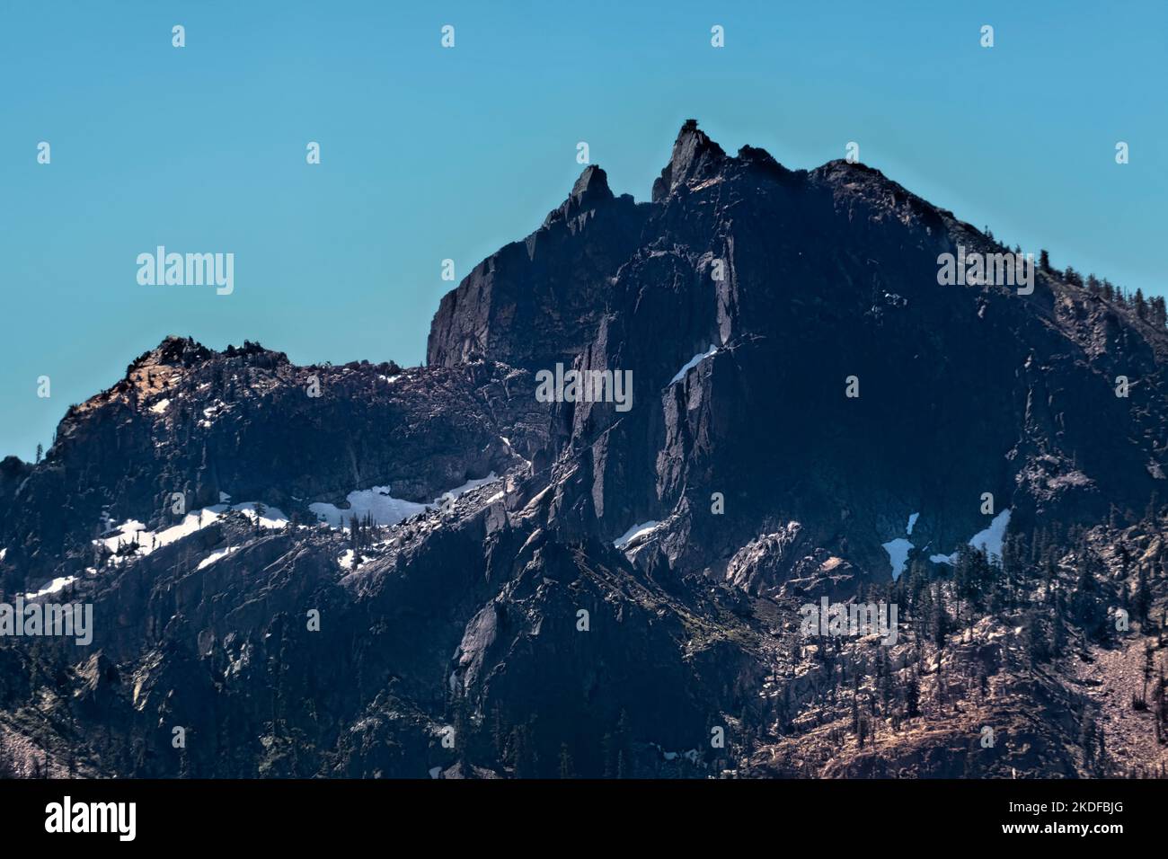 Sierra Buttes Fire Lookout auf Sierra Buttes, Sierra City, Kalifornien, USA Stockfoto