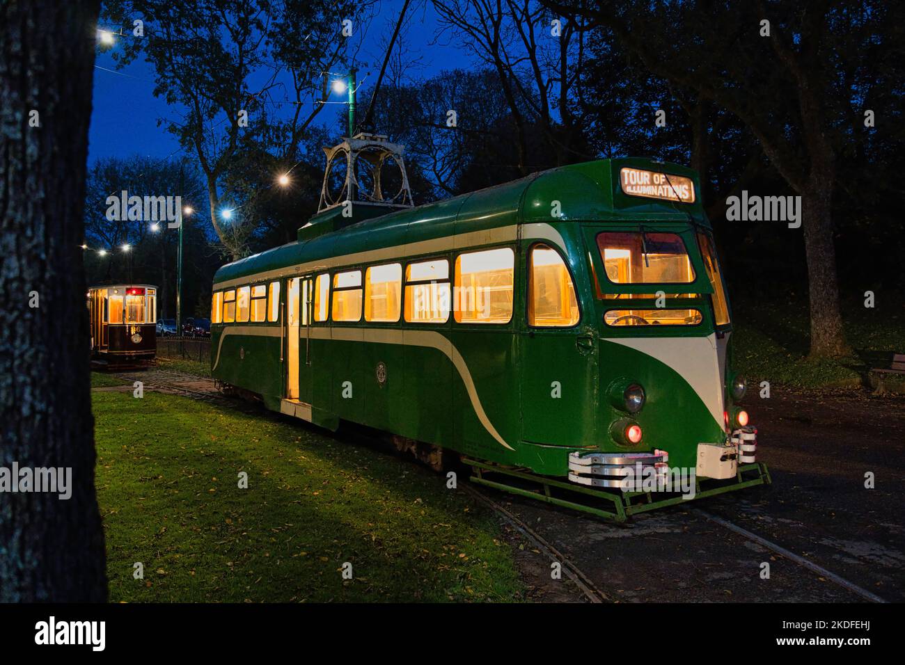 Blackpool 623 in der Heaton Park Tramway, Manchester Stockfoto