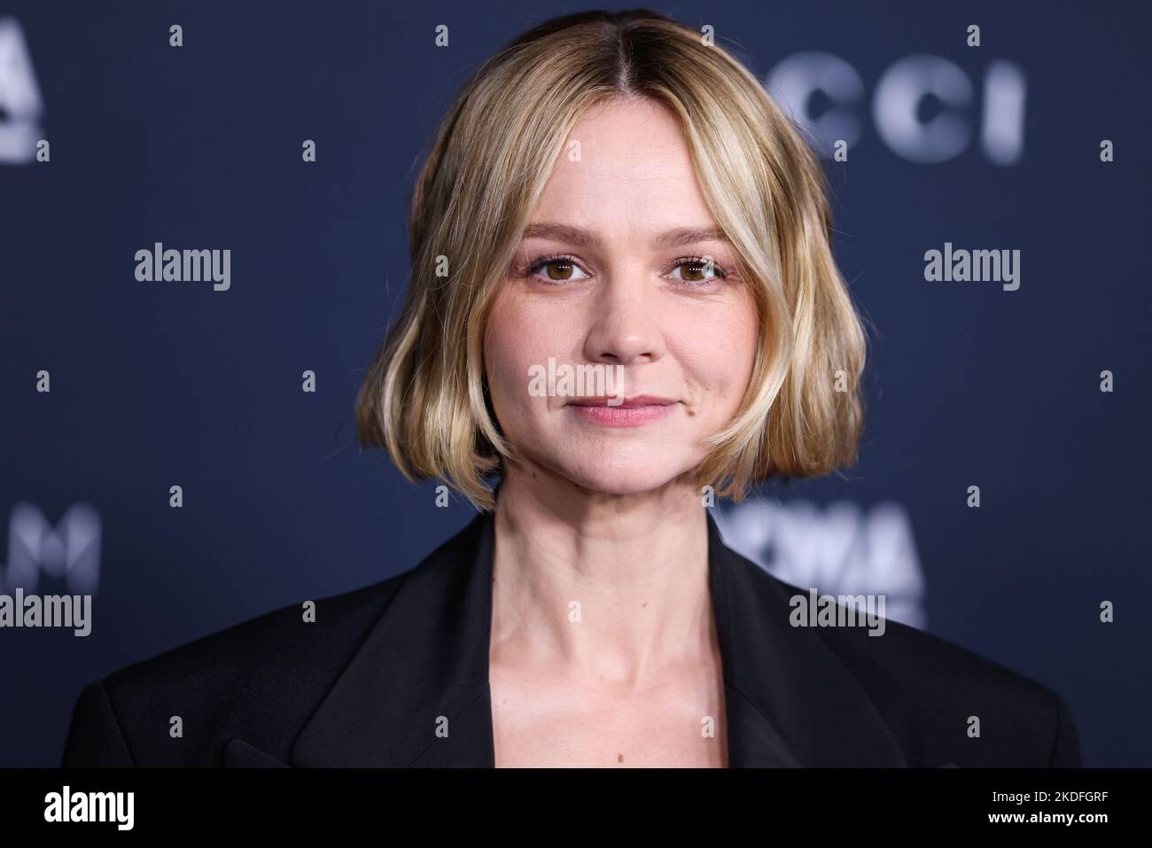 LOS ANGELES, KALIFORNIEN, USA - 05. NOVEMBER: Carey Mulligan kommt zur jährlichen LACMA Art + Film Gala 11. 2022, die Gucci am 5. November 2022 im Los Angeles County Museum of Art in Los Angeles, Kalifornien, USA, moderierte. (Foto von Xavier Collin/Image Press Agency) Stockfoto