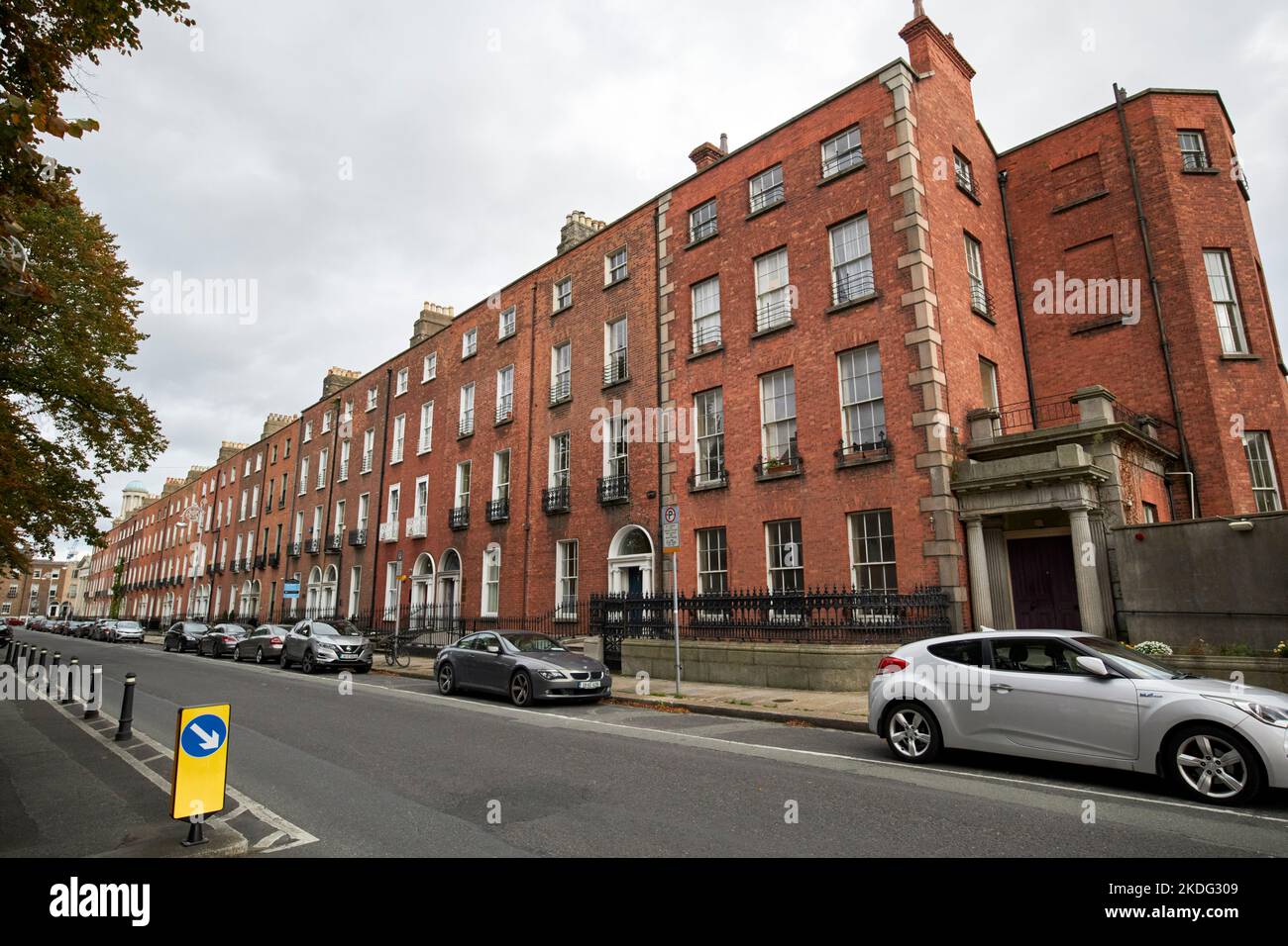 georgische Stadthäuser herbert Street dublin republik irland Stockfoto