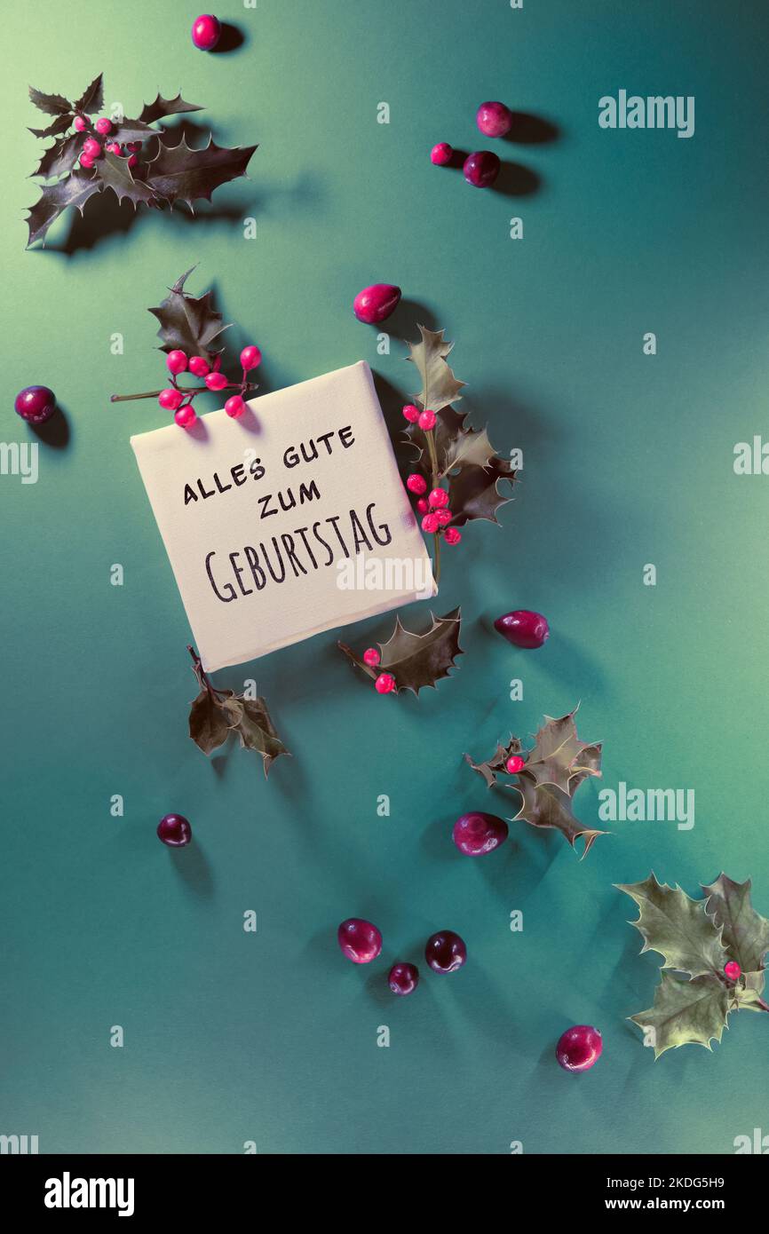 Text alles gute zum Geburtstag bedeutet Happy Birthday in deutscher