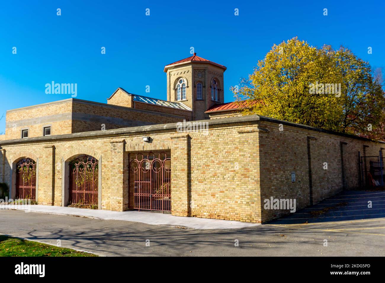 Southwestern Public Health (ehemaliges Old Oxford Gaol) - befindet sich in Woodstock, Ontario, Kanada - erbaut im Jahr 1854 Stockfoto