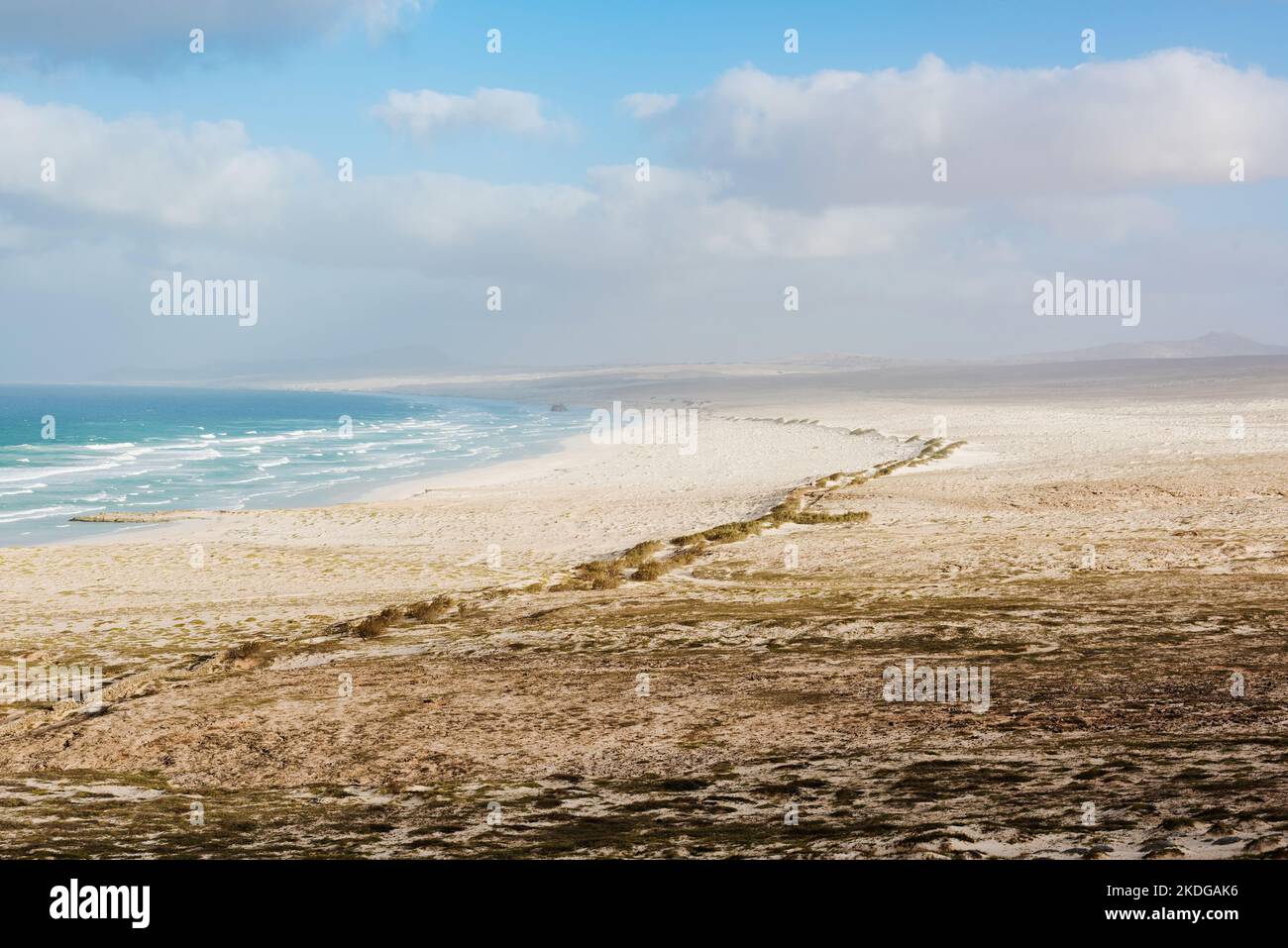 Kap Verde Strand Landschaft karg Stockfoto