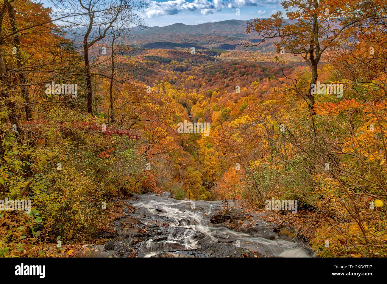 Amacalola fällt im Herbst Stockfoto