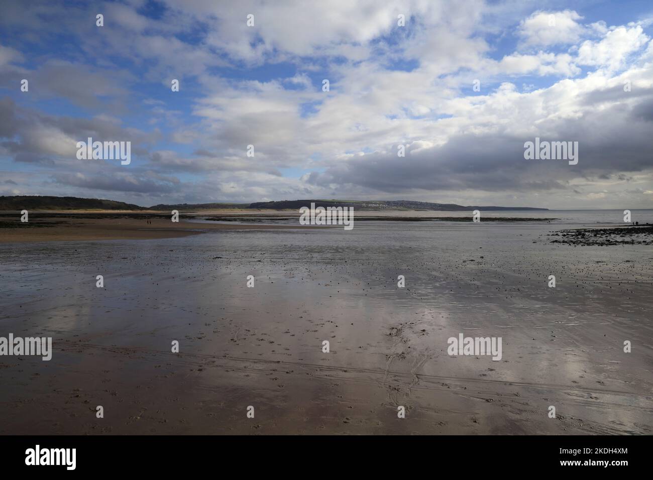 Porthcawl Blick auf den Strand. Oktober 2022. Herbst. Zym Stockfoto
