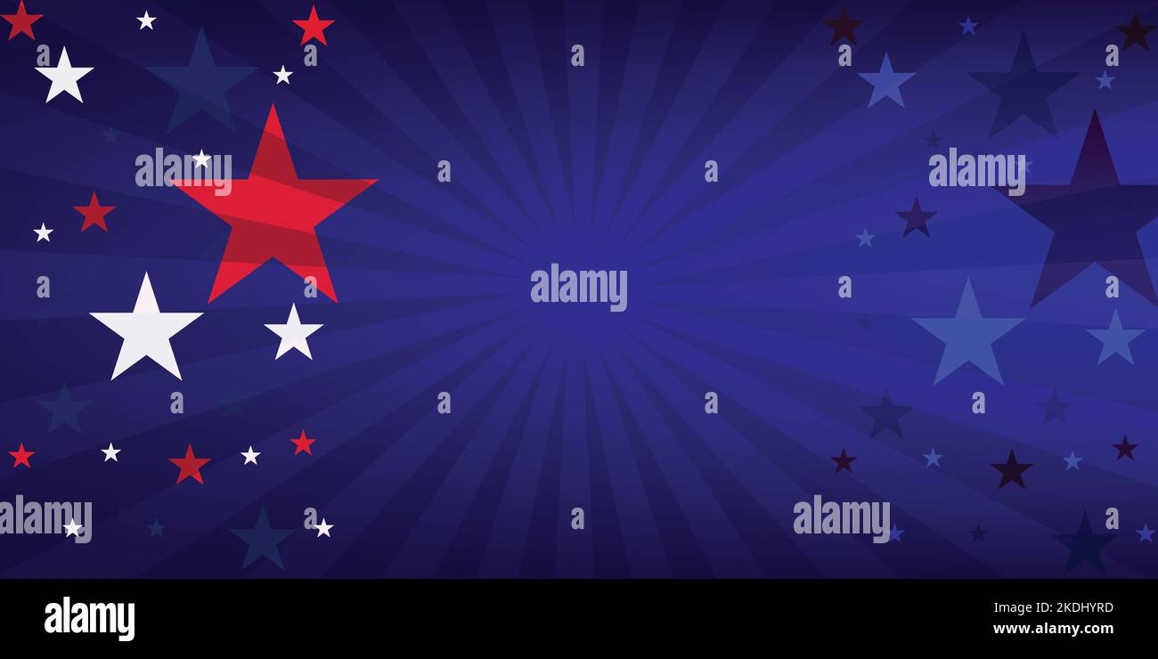 BLAUER Hintergrund mit Sternen.Vektorgrafik Stock Vektor