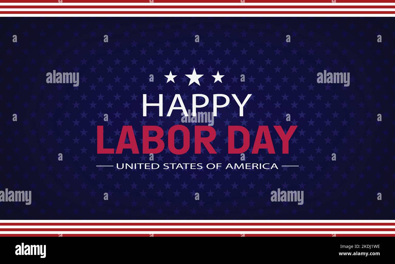 Happy Labor Day der Vereinigten Staaten von Amerika.Labor Day Banner-Design Stock Vektor