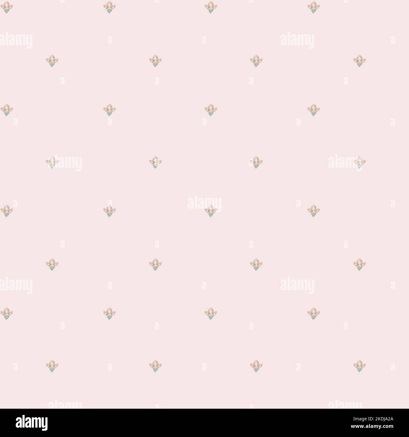 Knospen, rosa. Companion Muster von Hand in Aquarell gemalt. Verwendet in modernen und stilvollen Interior Design, Corporate Identity, Website-Design, Druck, Stockfoto