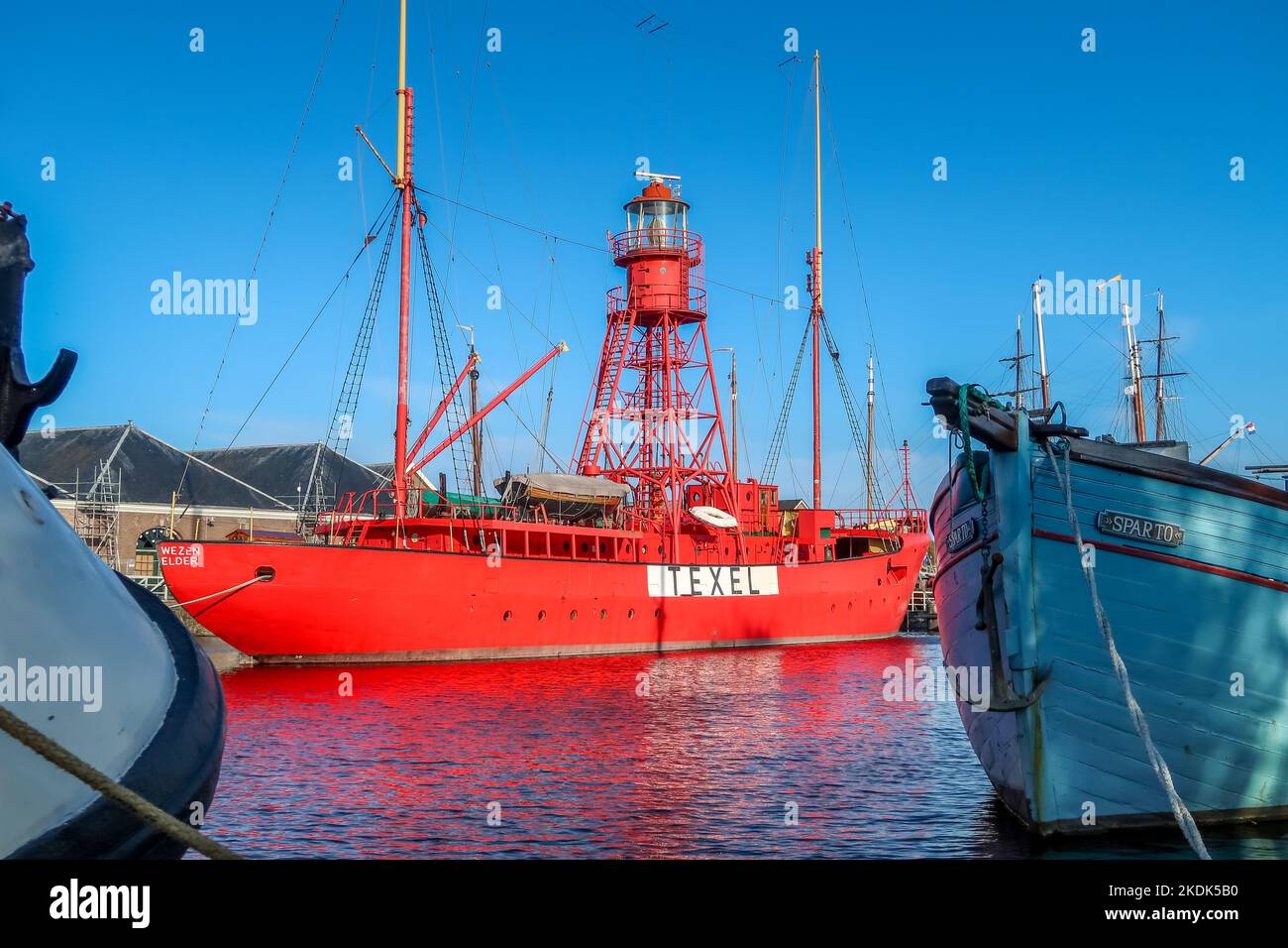 Den Helder, Niederlande. Oktober 2022. Die ehemalige Werft des Helders, heute Museumshafen Willemsoord. Hochwertige Fotos Stockfoto