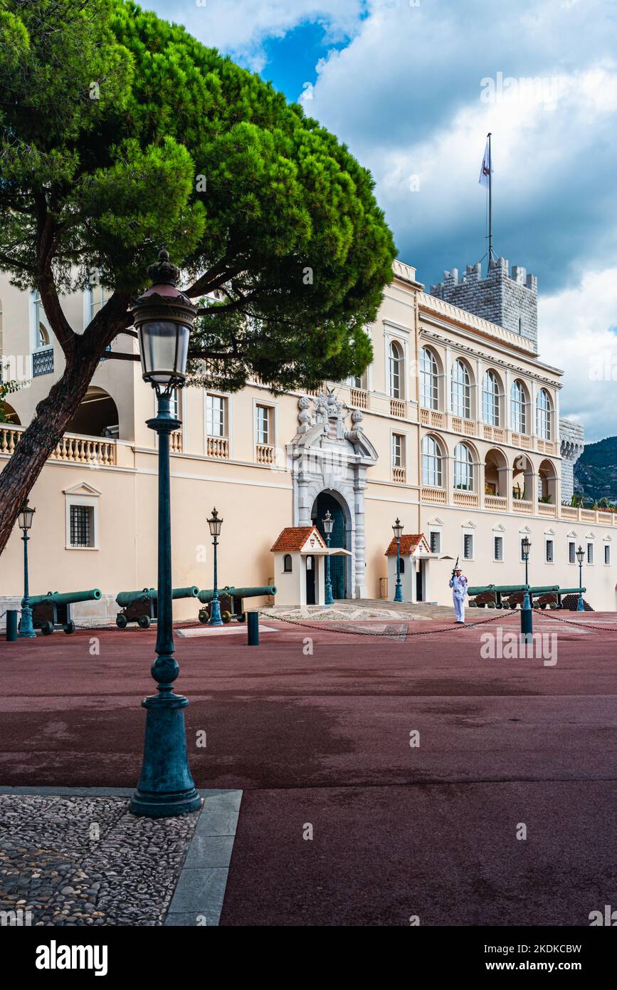Fürstenpalast von Monaco, Fürstentum von Monaco, Monaco, Französische Riviera Stockfoto