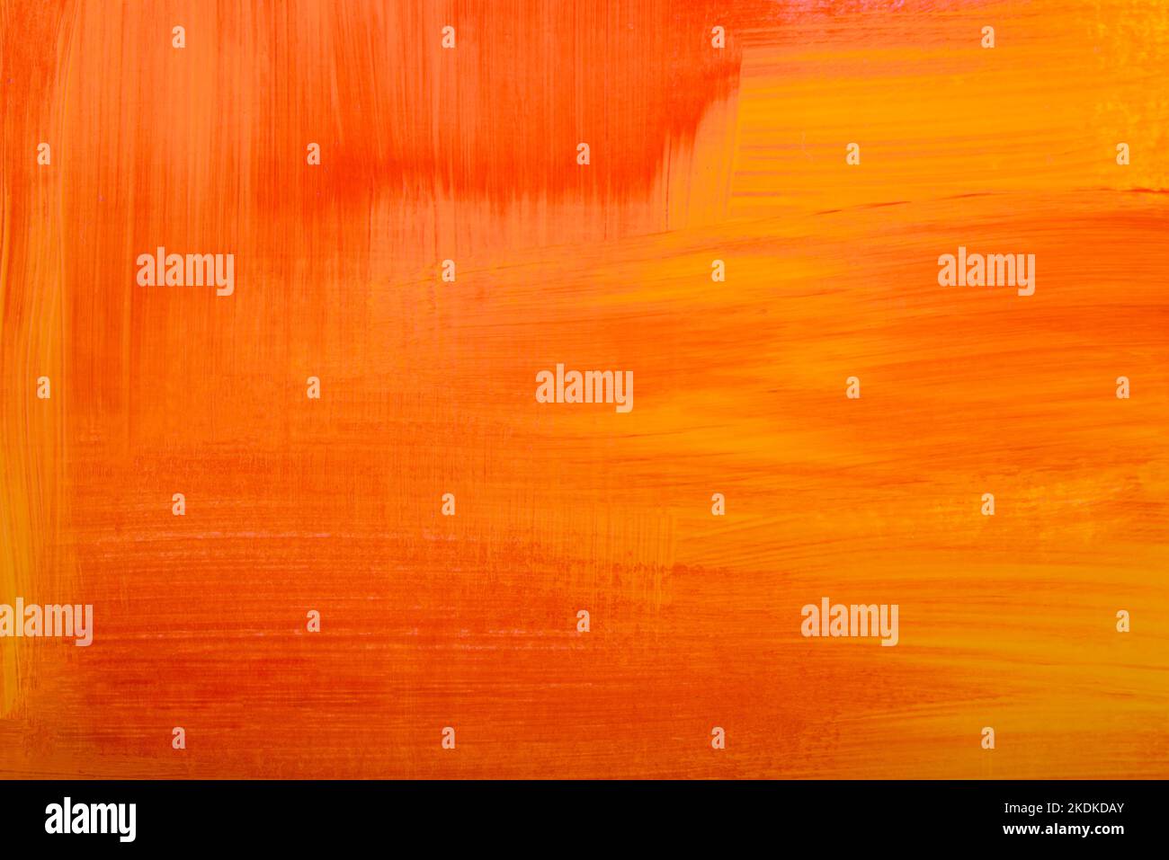 Orange handbemalter Aquarellhintergrund Stockfoto