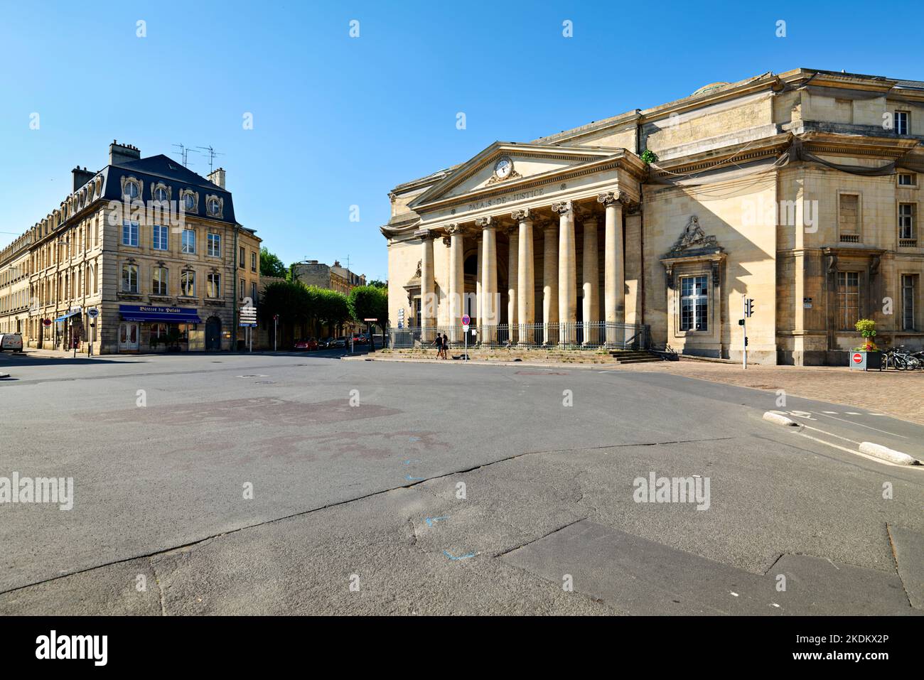 Caen Normandie Frankreich. Der alte Justizpalast (Ancien palais de Justice) Stockfoto