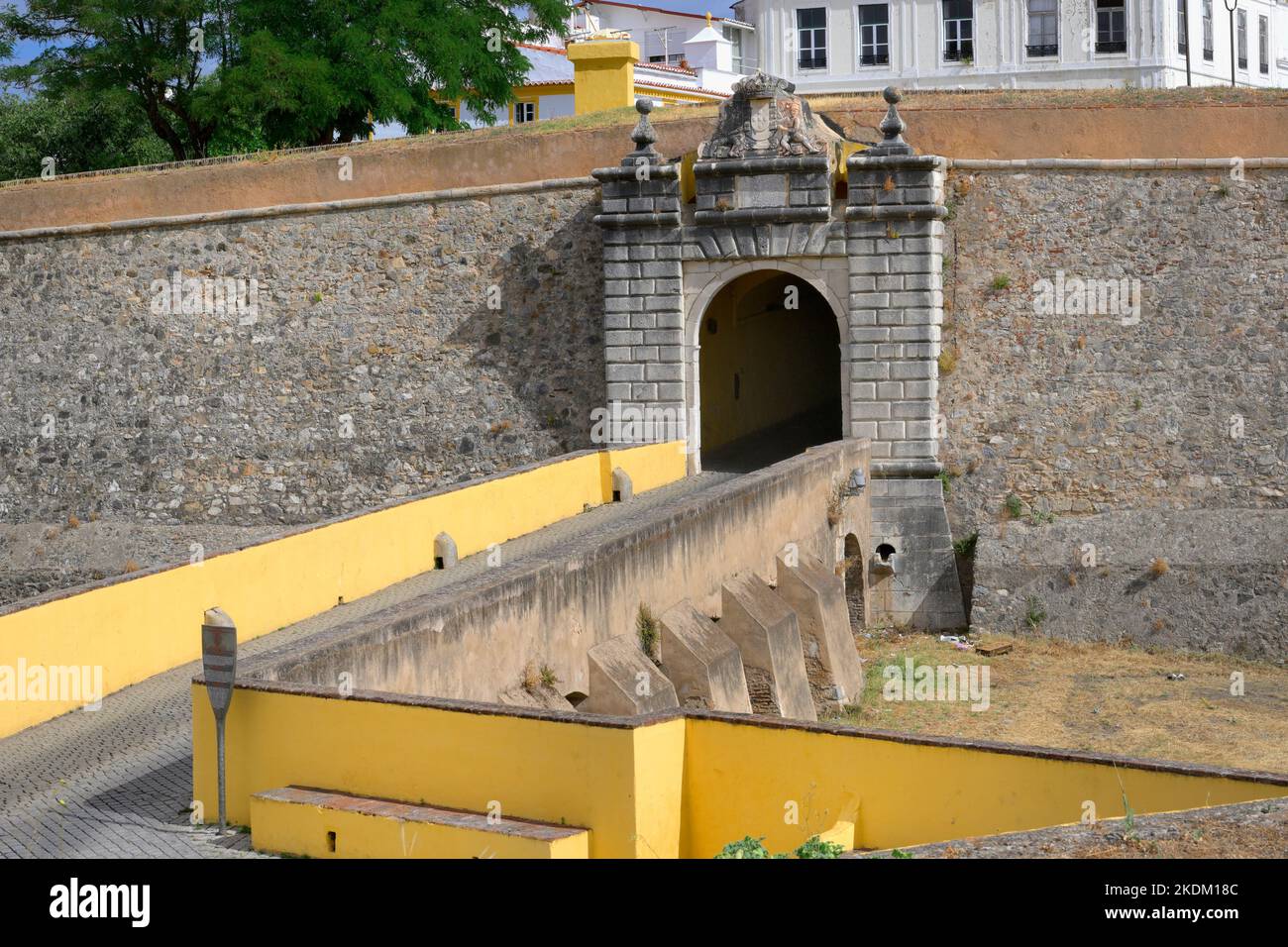 Das innere Tor von Olivença, Elvas, Alentejo, Portugal Stockfoto