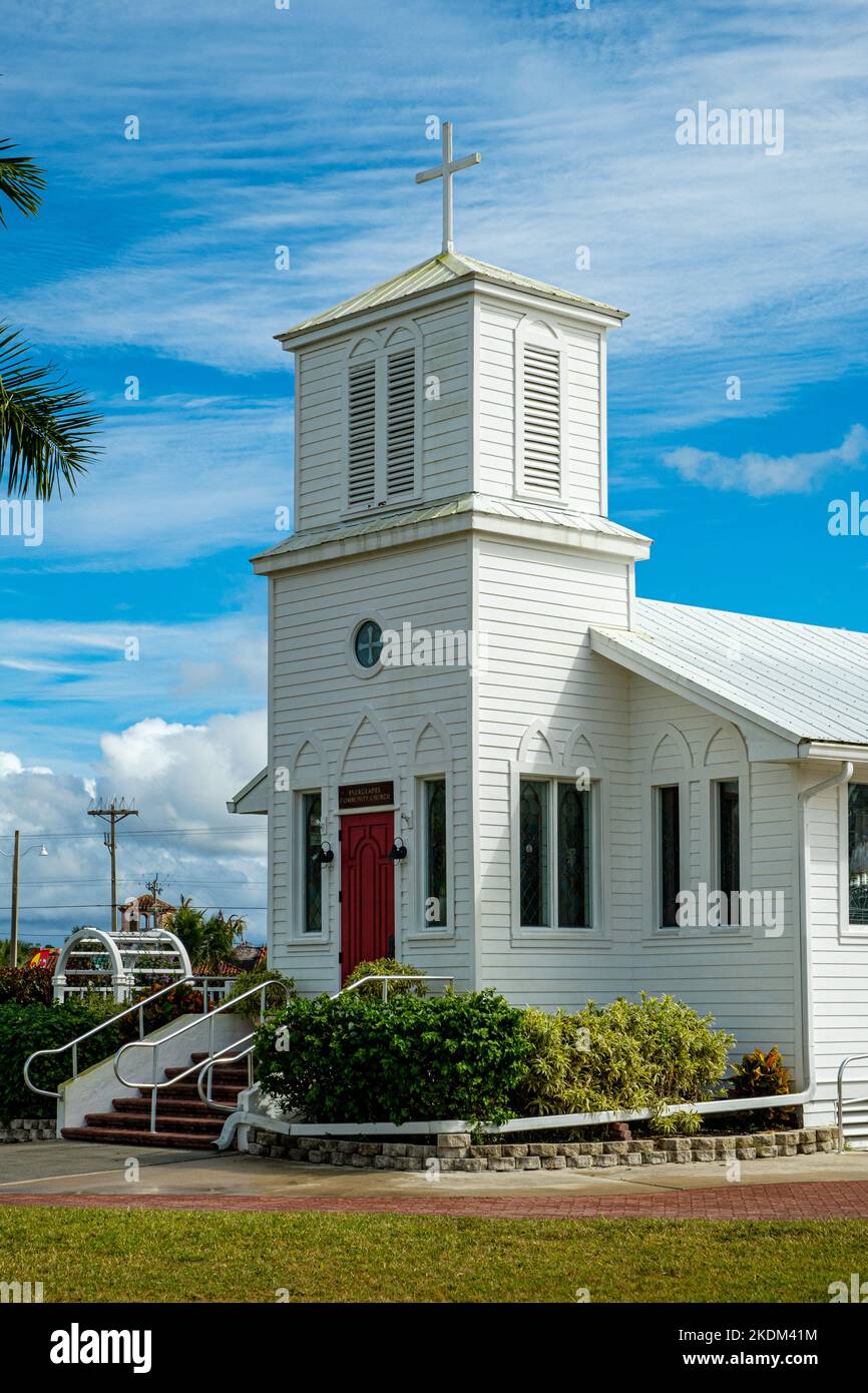 Everglades Community Church, Copeland Avenue, Everglades City, Florida Stockfoto