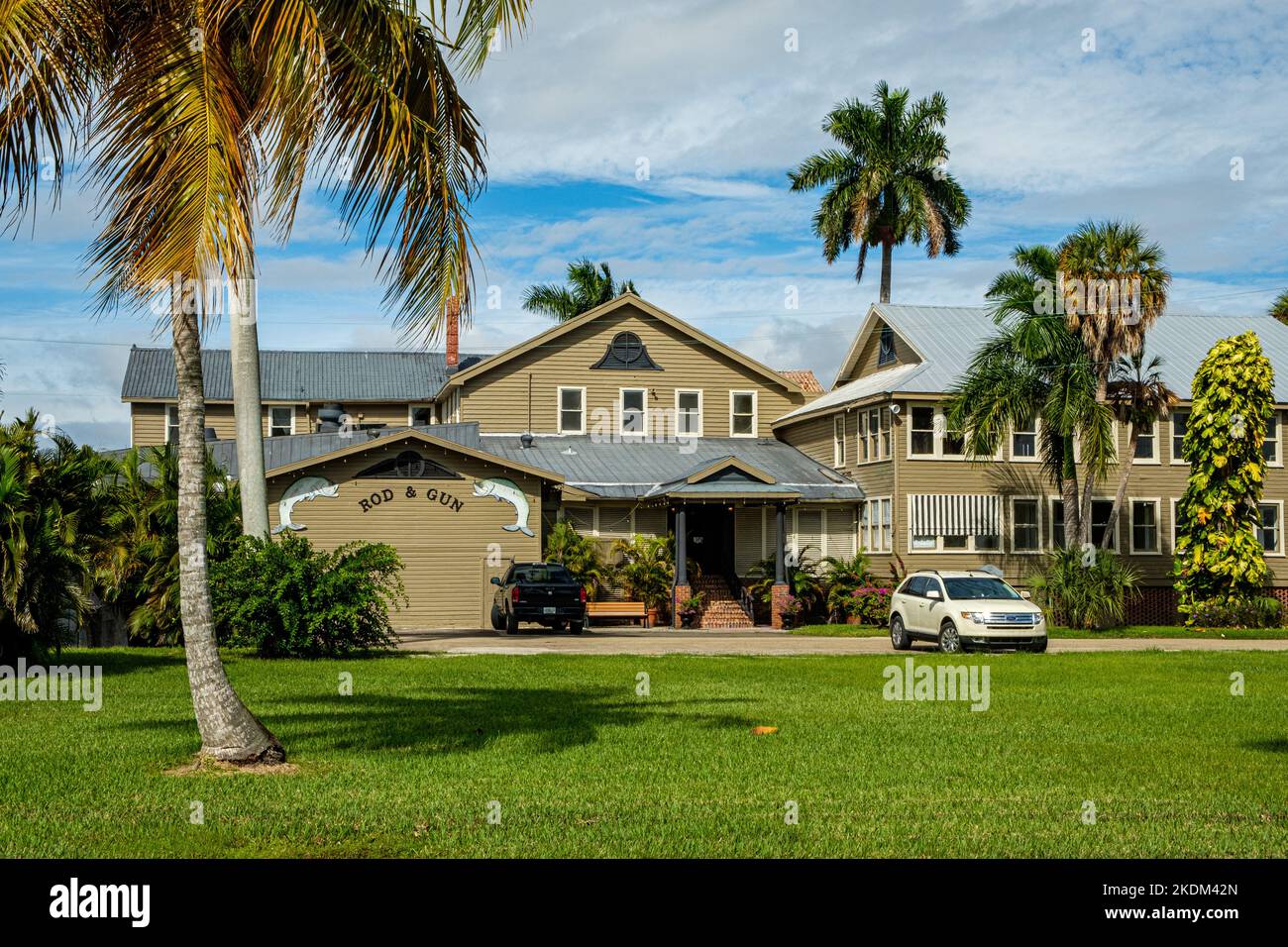 Everglades Rod and Gun Club, Broadway Avenue West, Everglades City, Florida Stockfoto