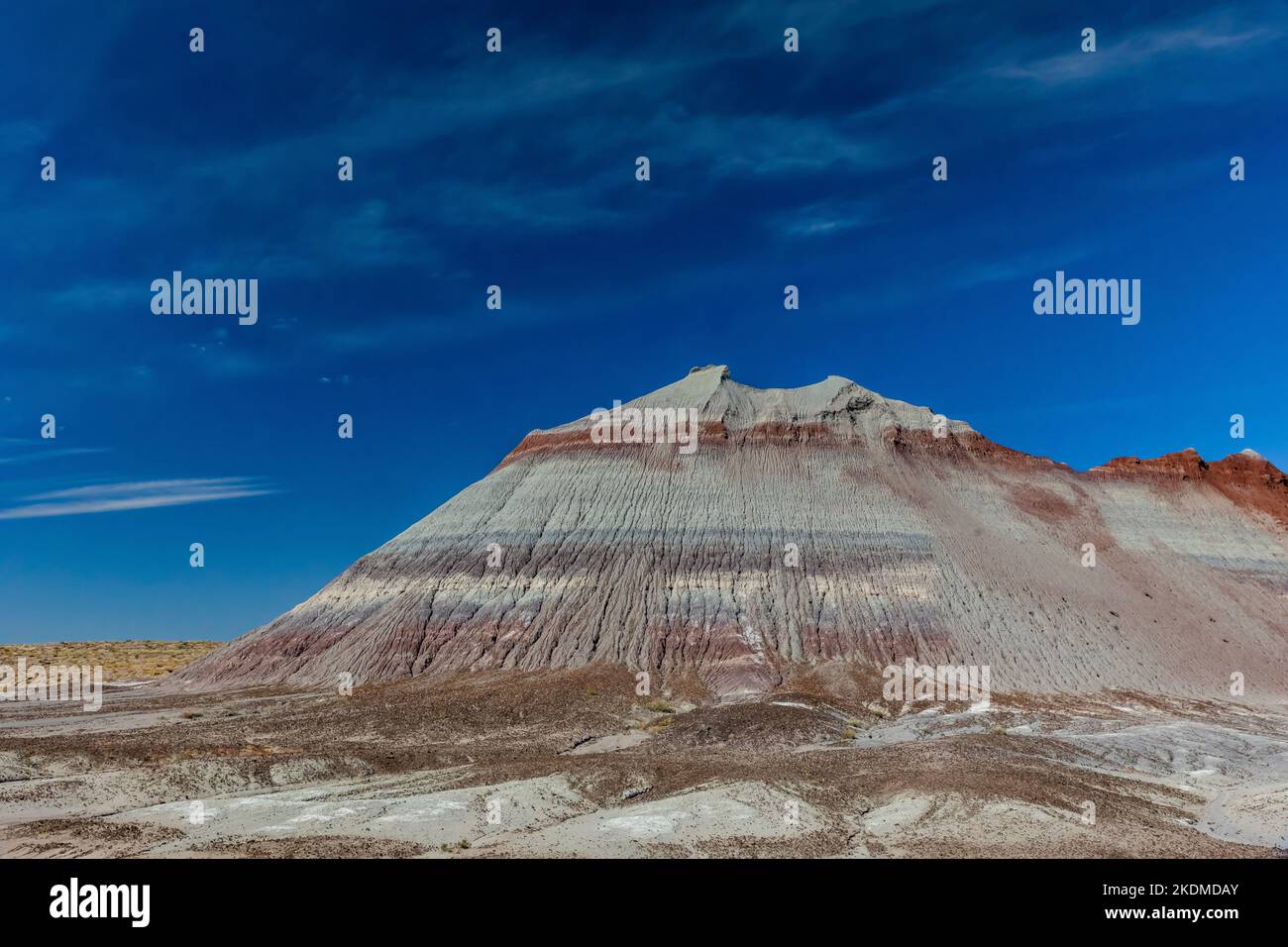 Die Tepees, Teil der Chinle Formation im Petrified Forest National Park, Arizona, USA Stockfoto