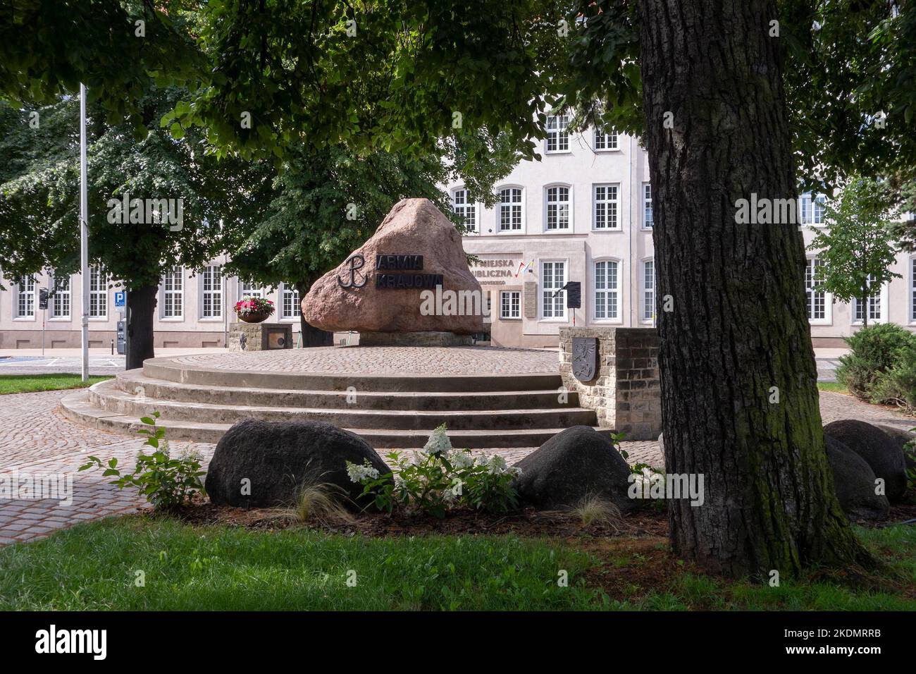 DANZIG, POLEN - 30. JULI 2022: Pomnik Polskiego Panstwa Podziemnego i Armii Krajowej Denkmal in Danzig, Polen Stockfoto