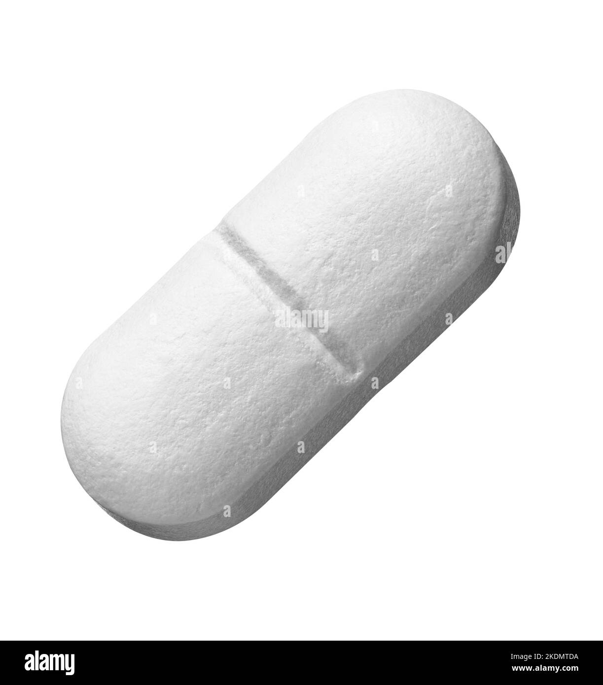 Weiße Pille medikamentöse Medikamente Stockfoto
