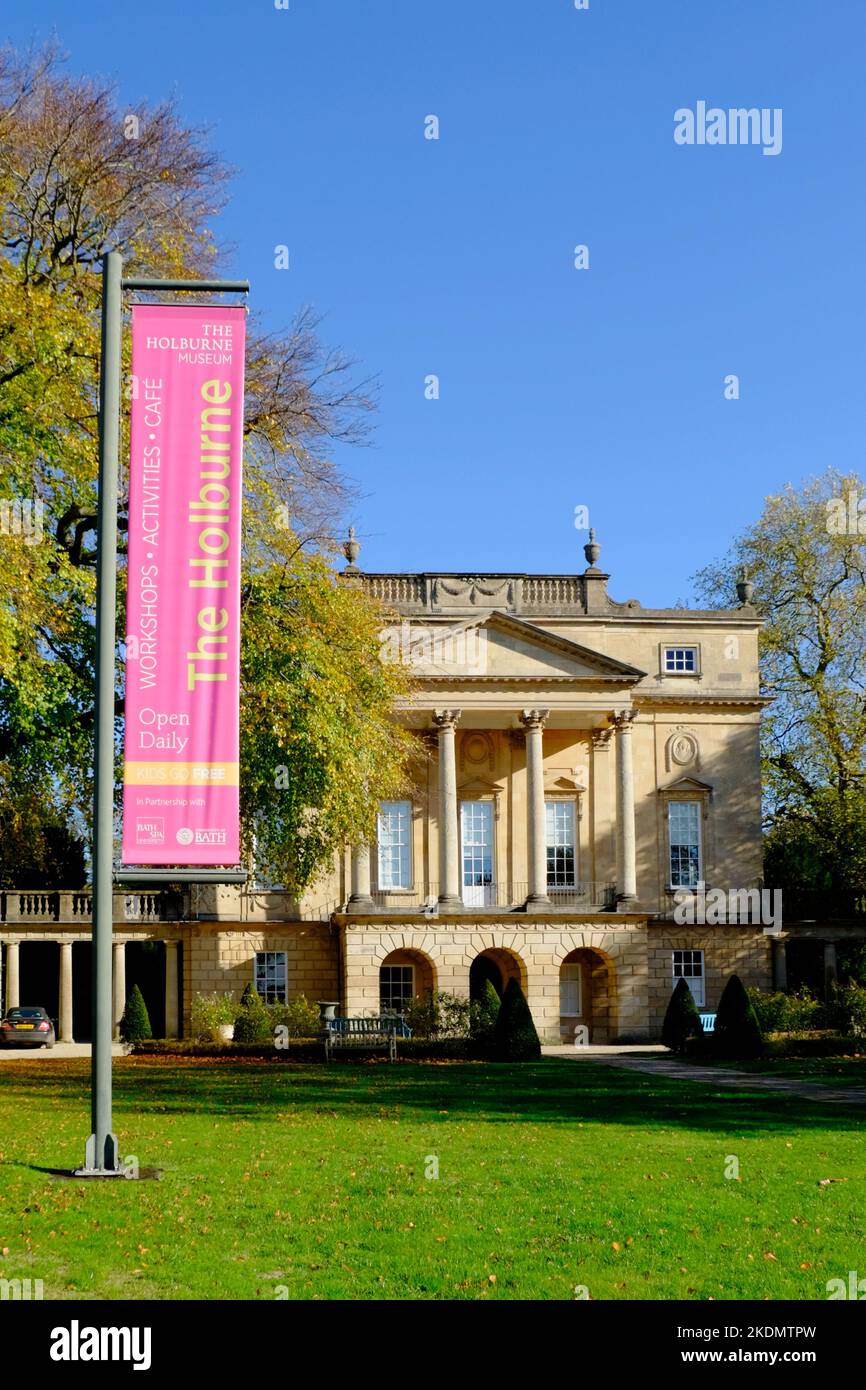 Tho Holburne Museum in Bath Somerset UK. Heimat von Lady Danbury in Bridgerton. Stockfoto