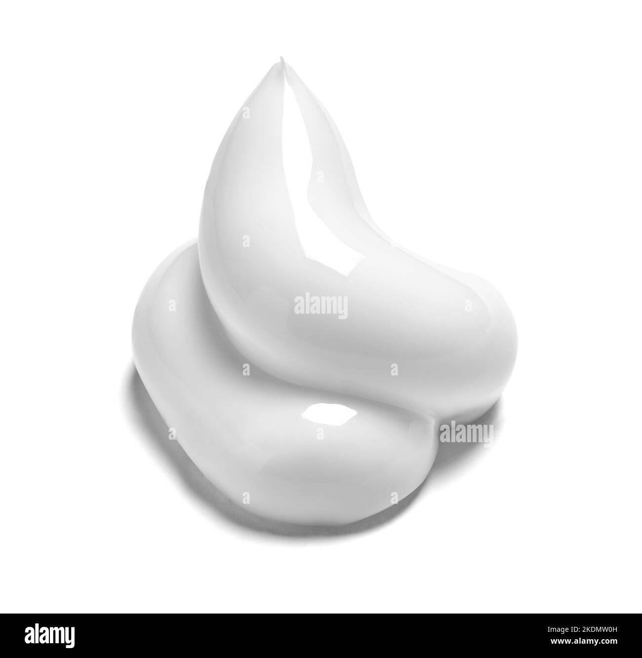 Weiße Creme Schönheitshygiene Lotion Hautpflege Stockfoto