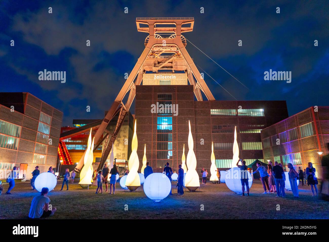 Extraschicht, Nacht der Industriekultur, Musik, Aktion, Attraktionen, Kultur, Kunst, Ausstellung an 43 Orten in 23 Städten, an ehemaligen Industriestandorten in der Stockfoto