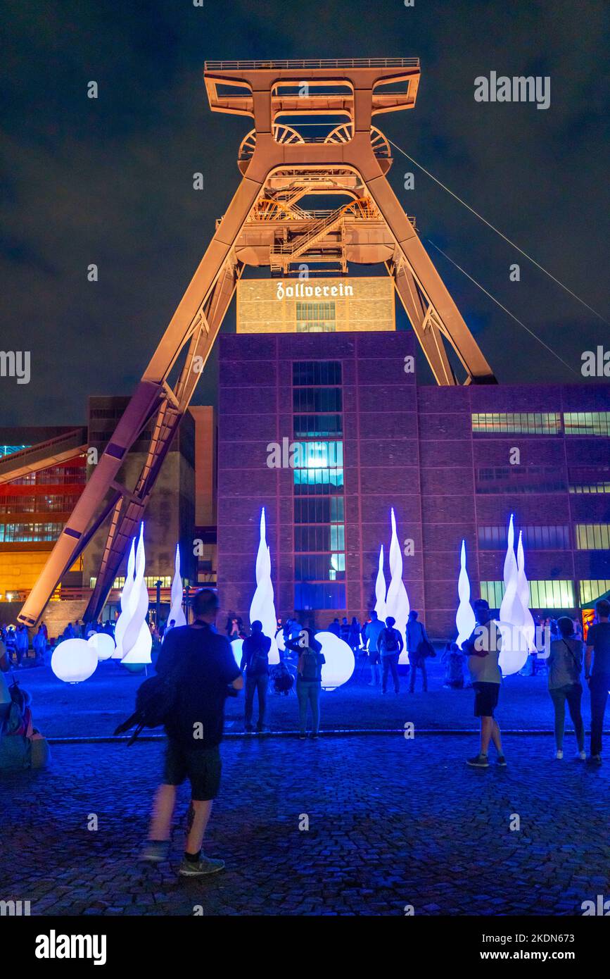 Extraschicht, Nacht der Industriekultur, Musik, Aktion, Attraktionen, Kultur, Kunst, Ausstellung an 43 Orten in 23 Städten, an ehemaligen Industriestandorten in der Stockfoto