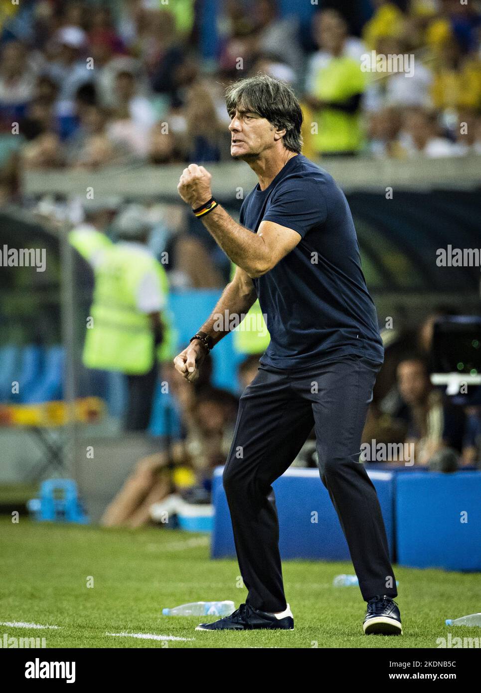 Sotschi, 23.06.2018 Trainer Joachim Lšw (Deutschland) ballt die Faust Deutschland - Schweden Fisht Stadion - Olympiastadion Copyright (nur fŸr Journal Stockfoto