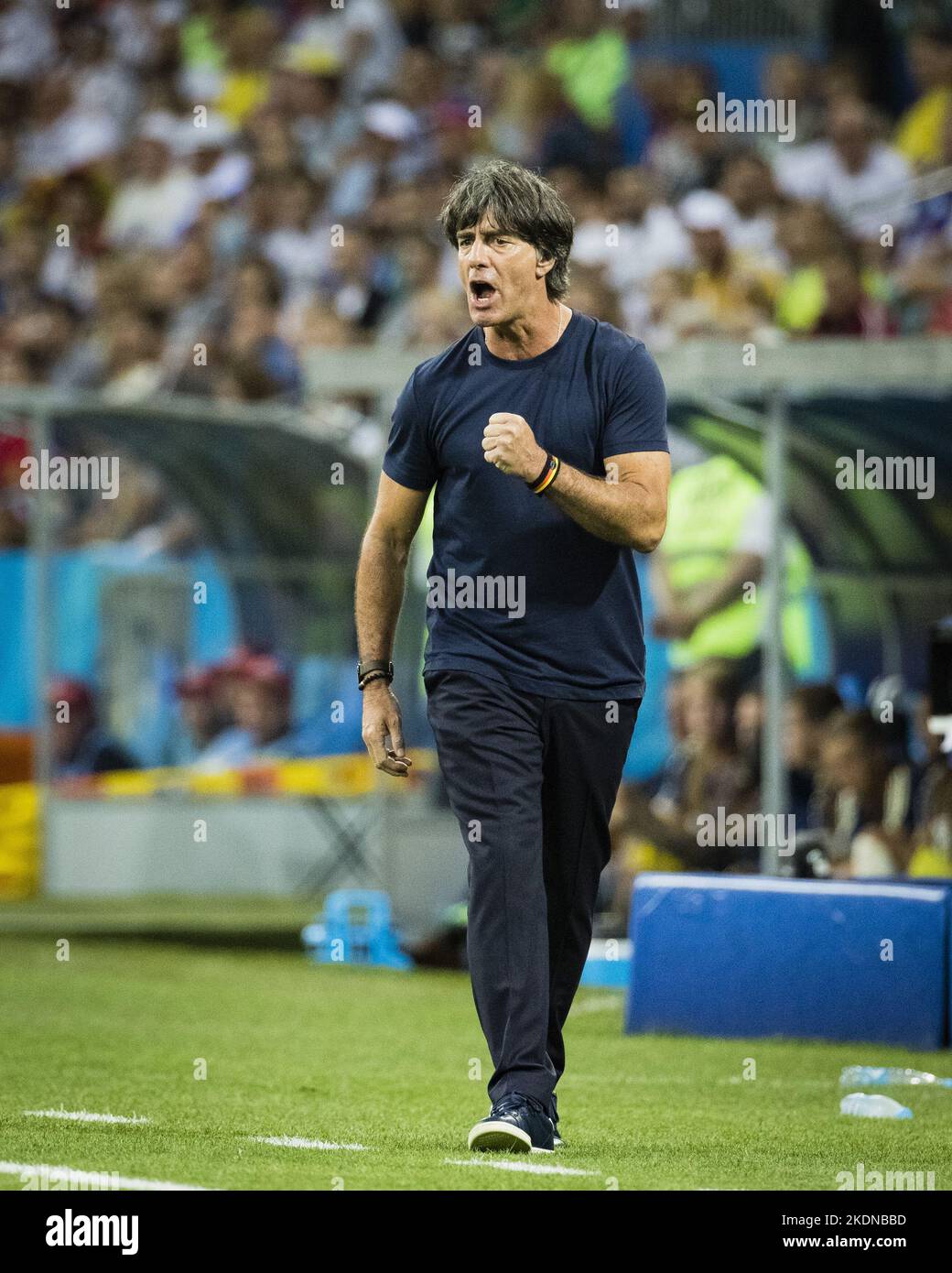 Sotschi, 23.06.2018 Trainer Joachim Lšw (Deutschland) ballt die Faust Deutschland - Schweden Fisht Stadion - Olympiastadion Copyright (nur fŸr Journal Stockfoto