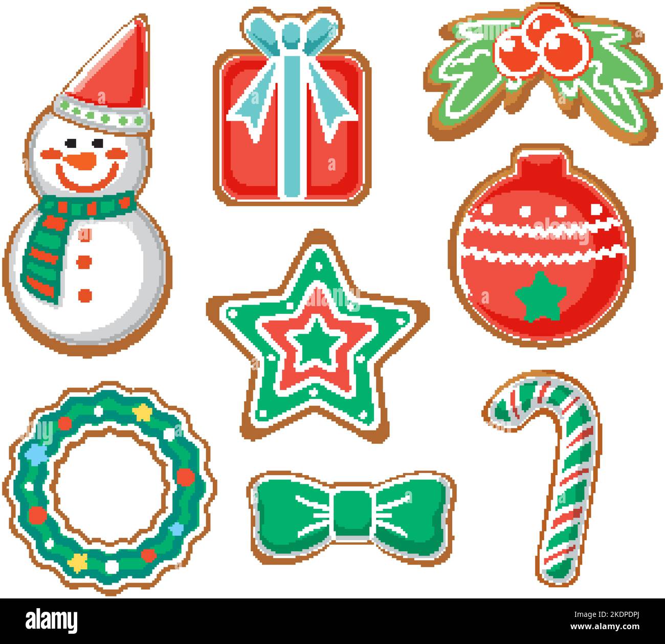 Weihnachten Dekoration Elemente Kollektion Illustration Stock Vektor