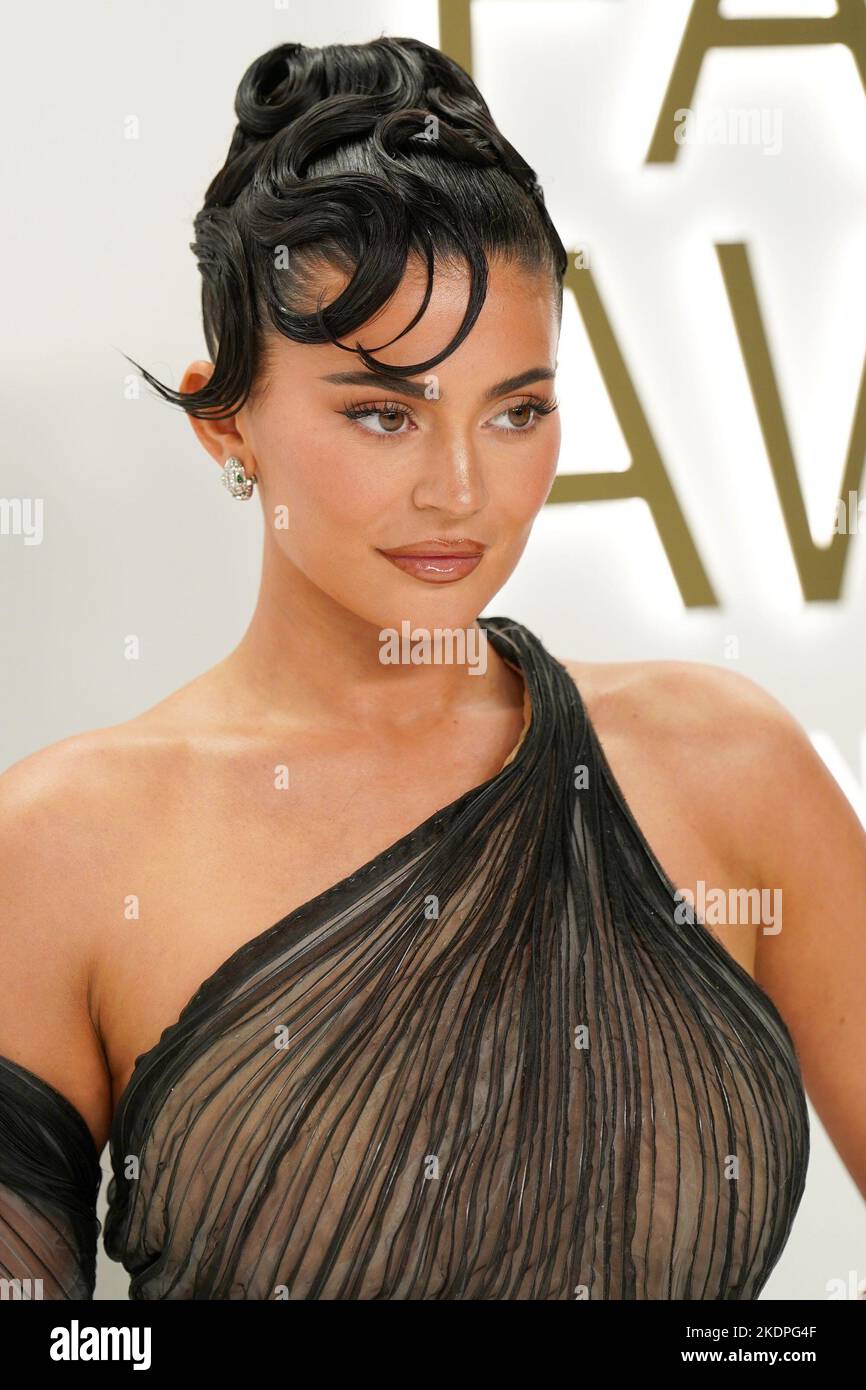 New York, NY, USA. 7.. November 2022. Kylie Jenner bei der Ankunft für die CFDA Fashion Awards 2022 - Teil 2, Cipriani South Street, New York, NY 7. November 2022. Kredit: Kristin Callahan/Everett Collection/Alamy Live Nachrichten Stockfoto