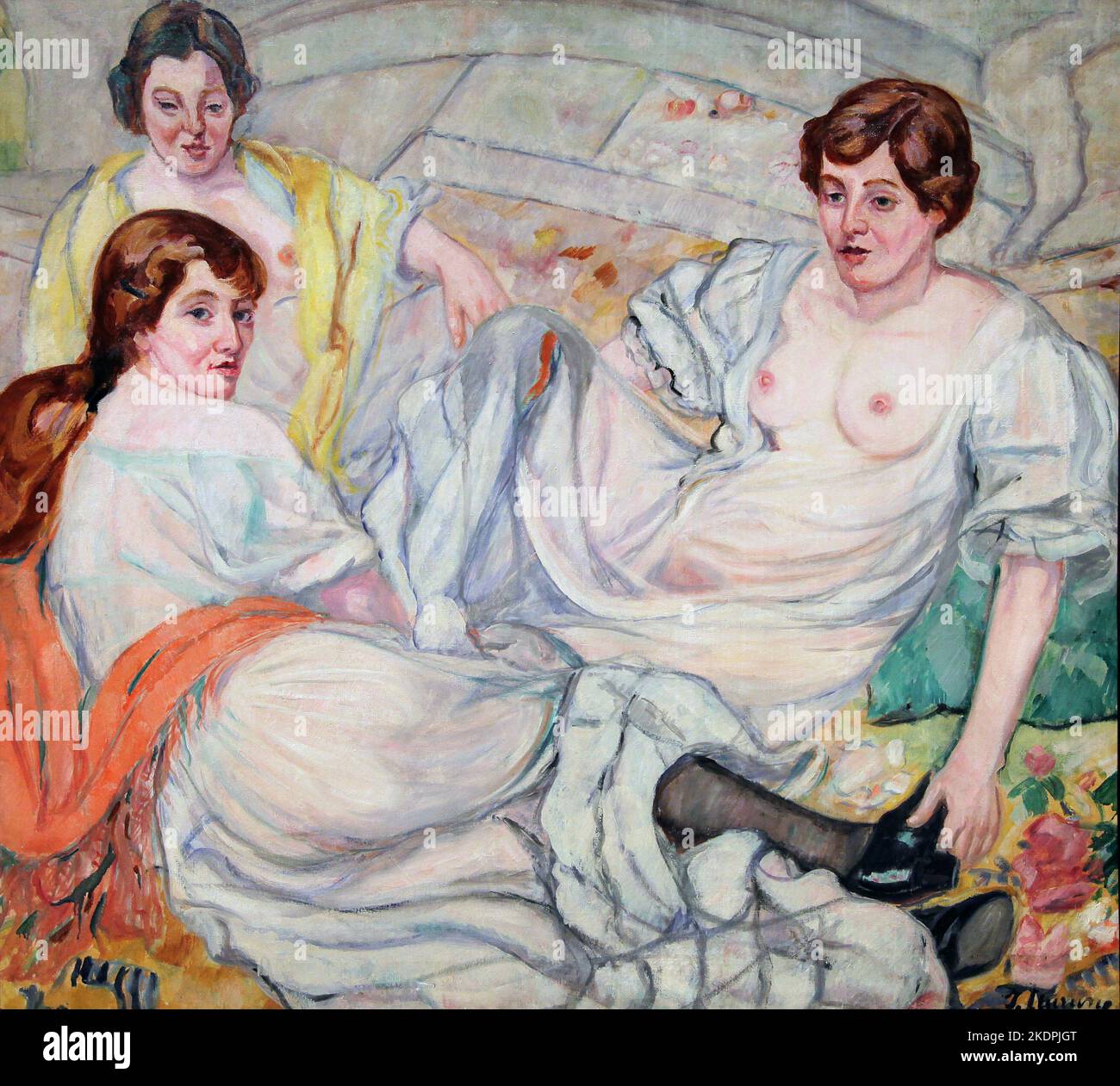 Women / Mujeres / Les Dones von Francisco Iturrino (1864 – 1924) spanischer Post-Impressionist-Maler. Stockfoto