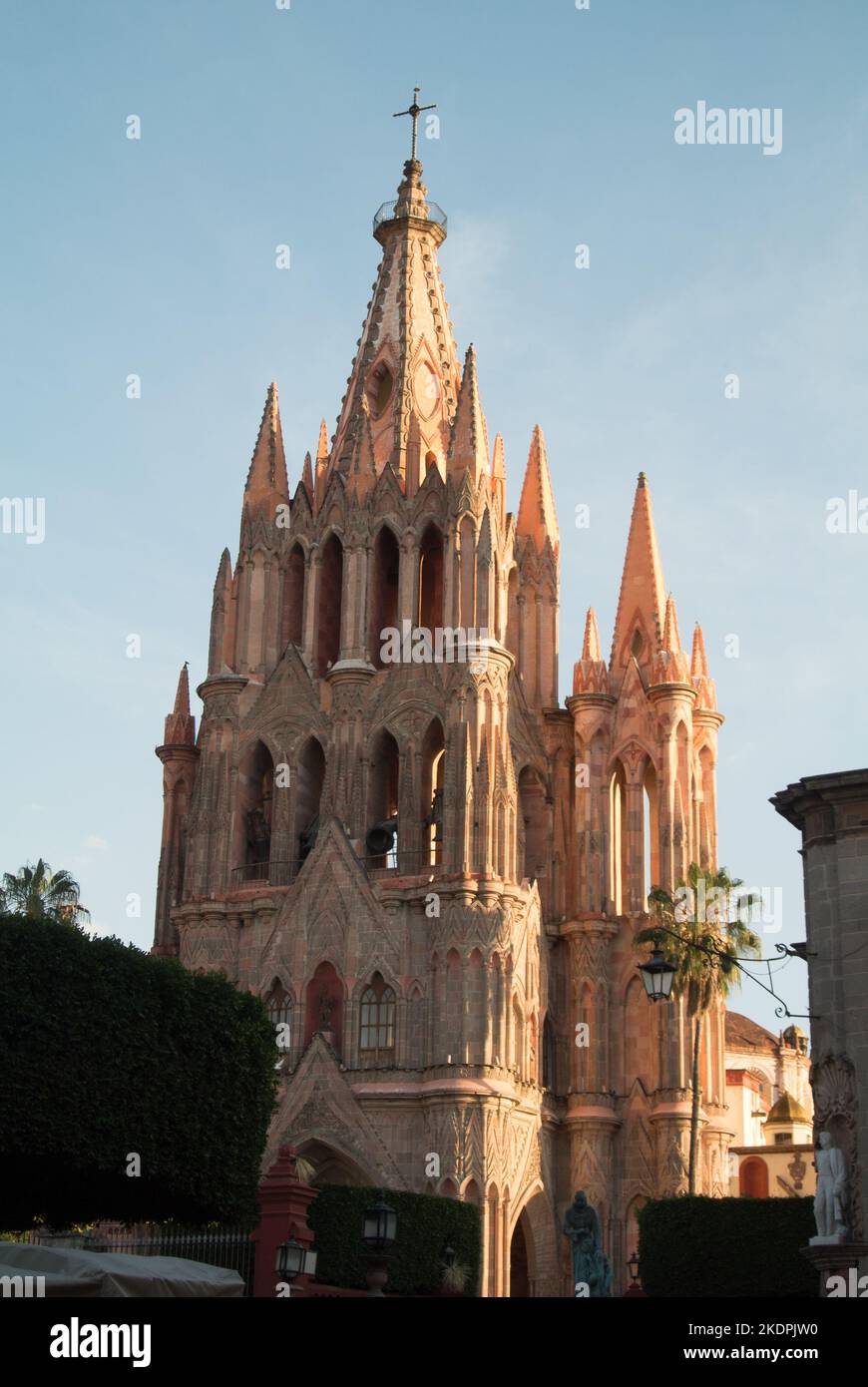 San Miguel de Allende, Guanajuato, Mexiko, die Kirche von La parroquia Stockfoto