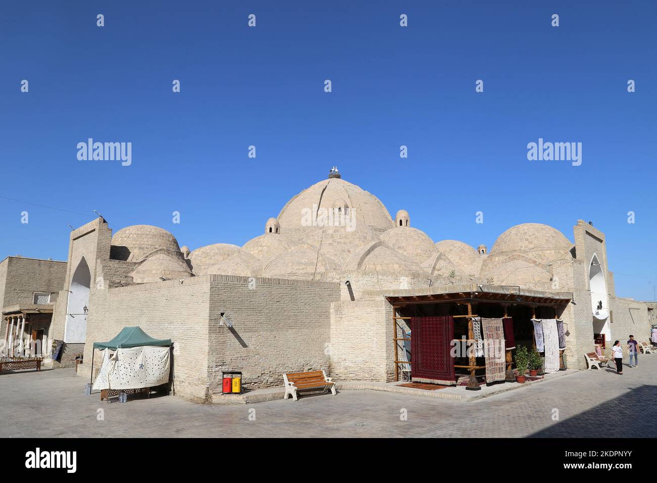 Toki Zargaron (Juwelierbasar), Khodja Nurobod Street, Historic Centre, Bukhara, Provinz Bukhara, Usbekistan, Zentralasien Stockfoto