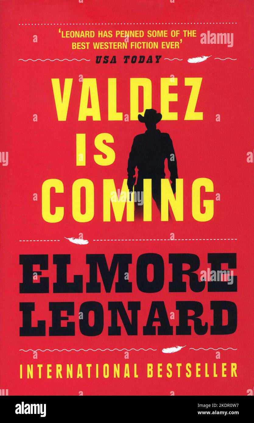 Buchcover 'Valdez is Coming' von Elmore Leonard. Stockfoto
