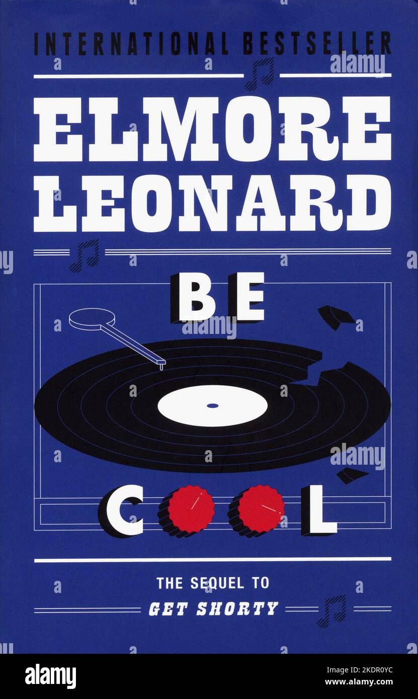 Buchcover 'Be Cool' von Elmore Leonard. Stockfoto