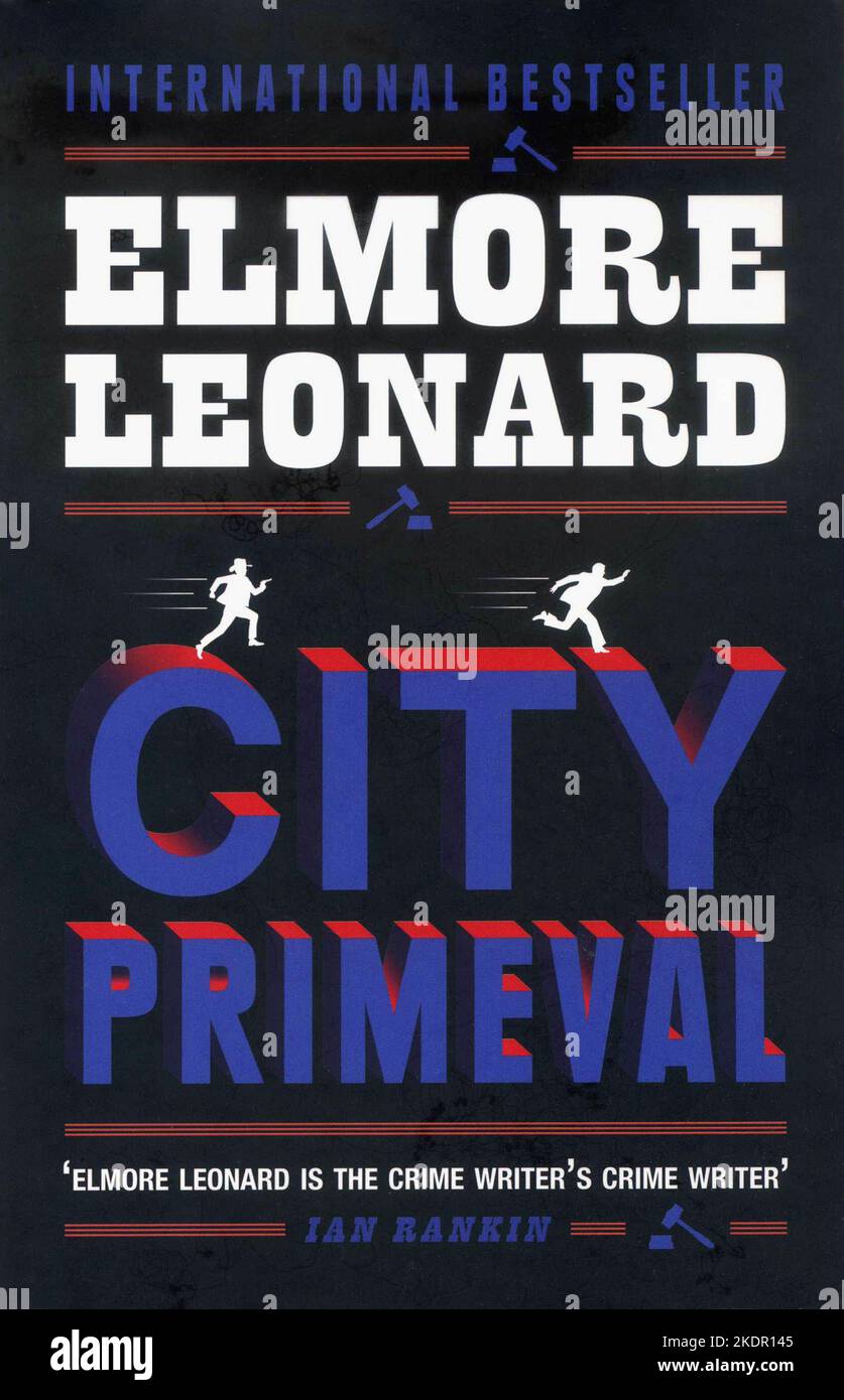 Buchcover 'City Primeval' von Elmore Leonard. Stockfoto