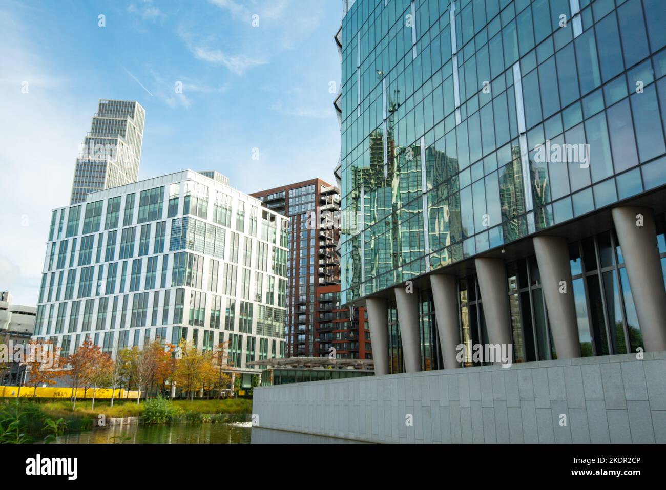 Die Botschaft der Vereinigten Staaten von Amerika in London ist die diplomatische Vertretung der Vereinigten Staaten im Vereinigten Königreich. Es befindet sich in Nine Elms Stockfoto