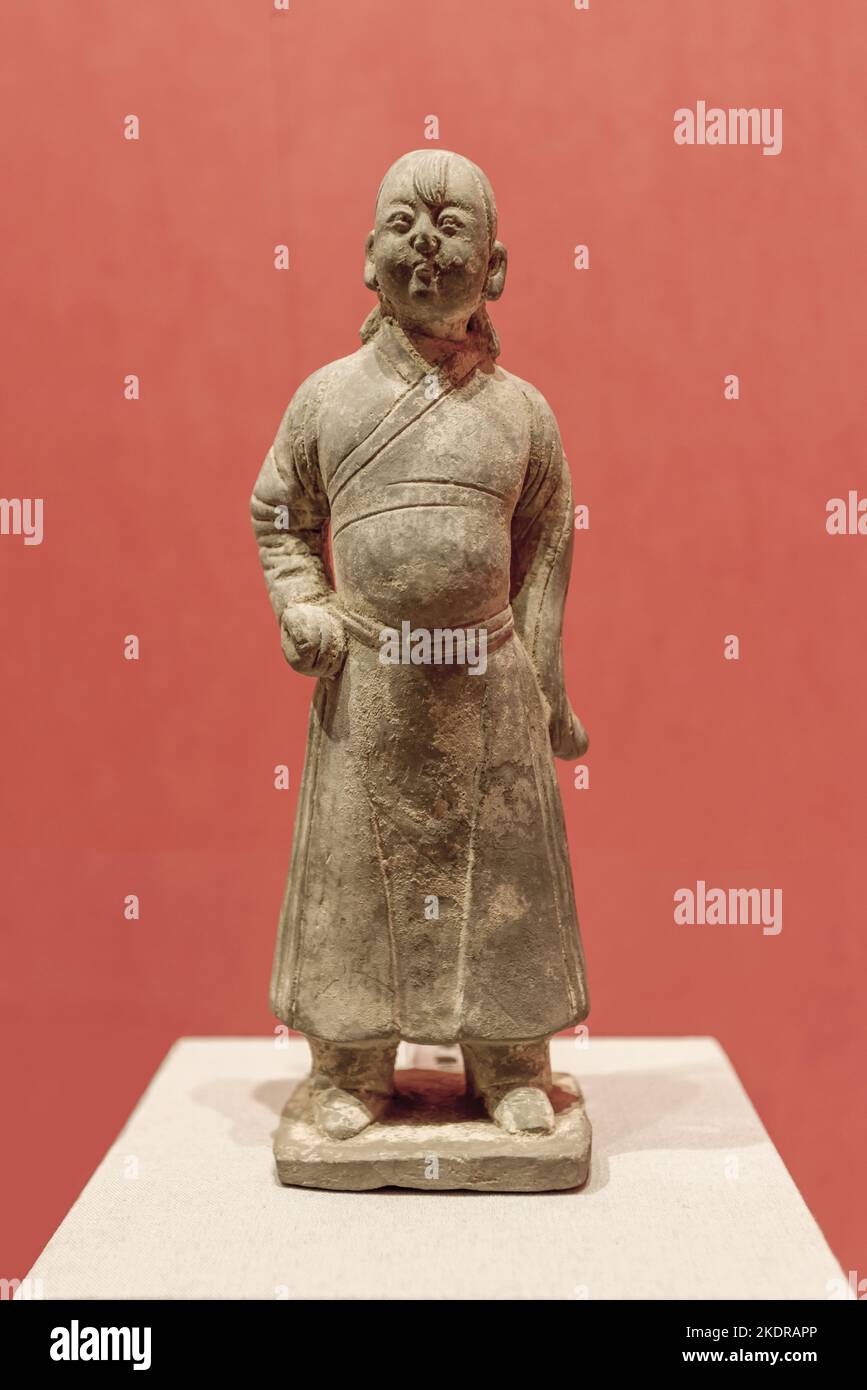 Das Palastmuseum tao Yuan Dynastie männliche Figuren Stockfoto