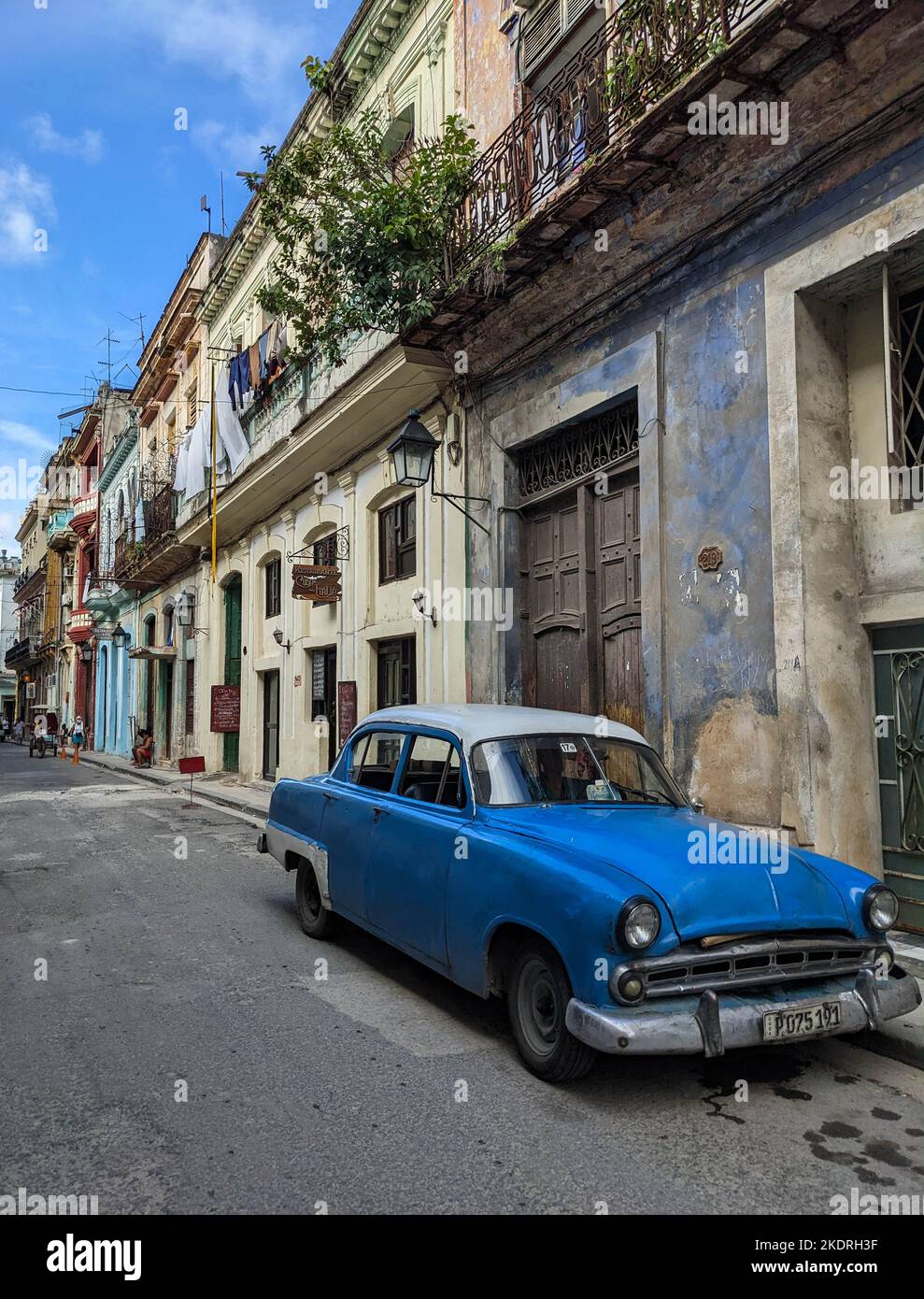 Bunte Straße in Havanna, Kuba Stockfoto