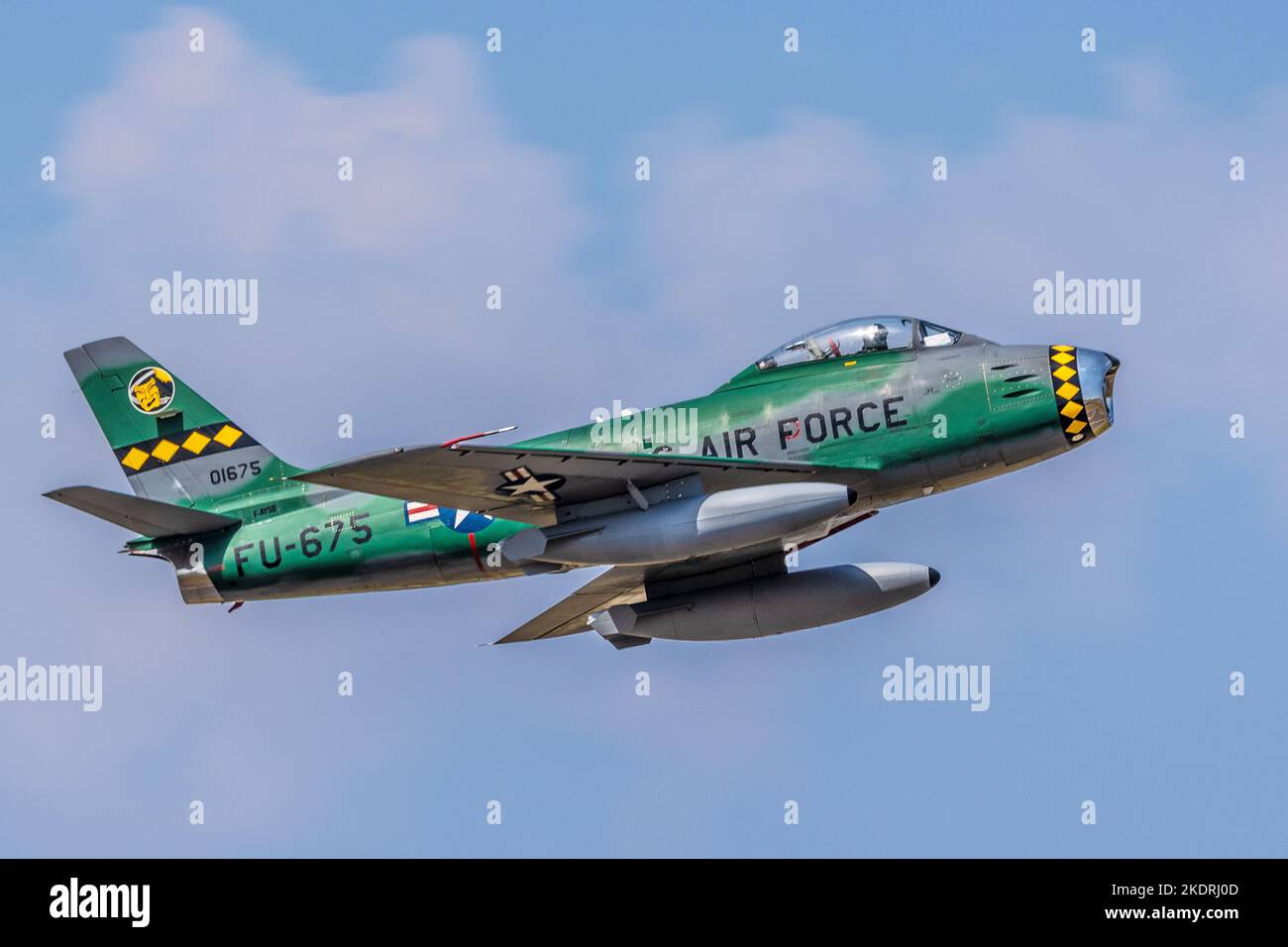 Nordamerikanische F-86 Sabre Stockfoto