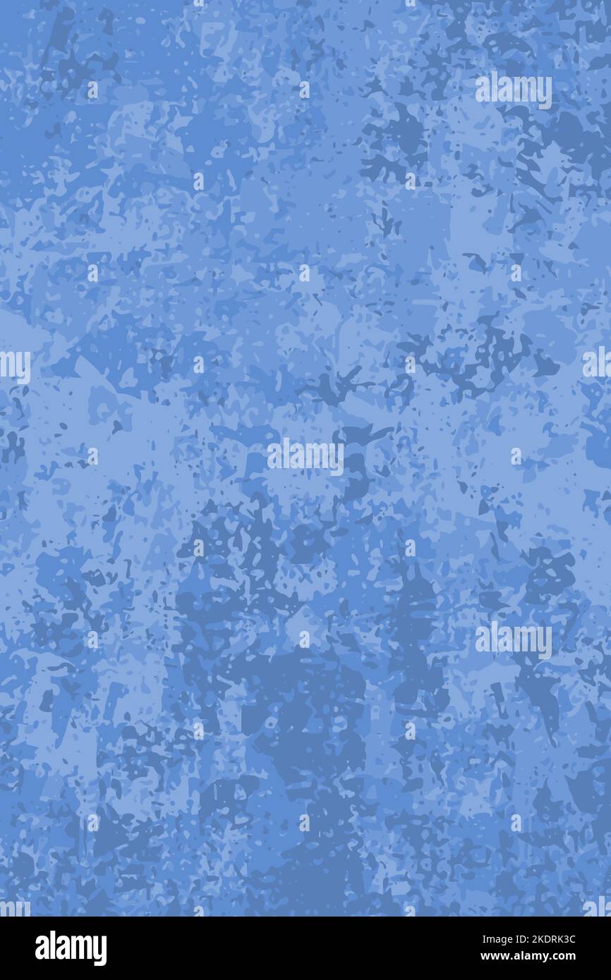 Grunge-Vektorstruktur. Blau Distressed gebürstet alten Wand Vektor Hintergrund. Stock Vektor