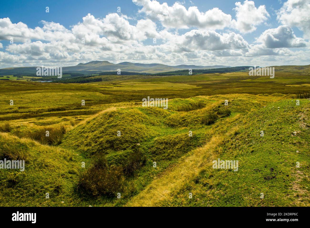 Die Western Brecon Beacons von Y Pigwn, vermutlich ein römisches Marschlager - Carmarthenshire Stockfoto