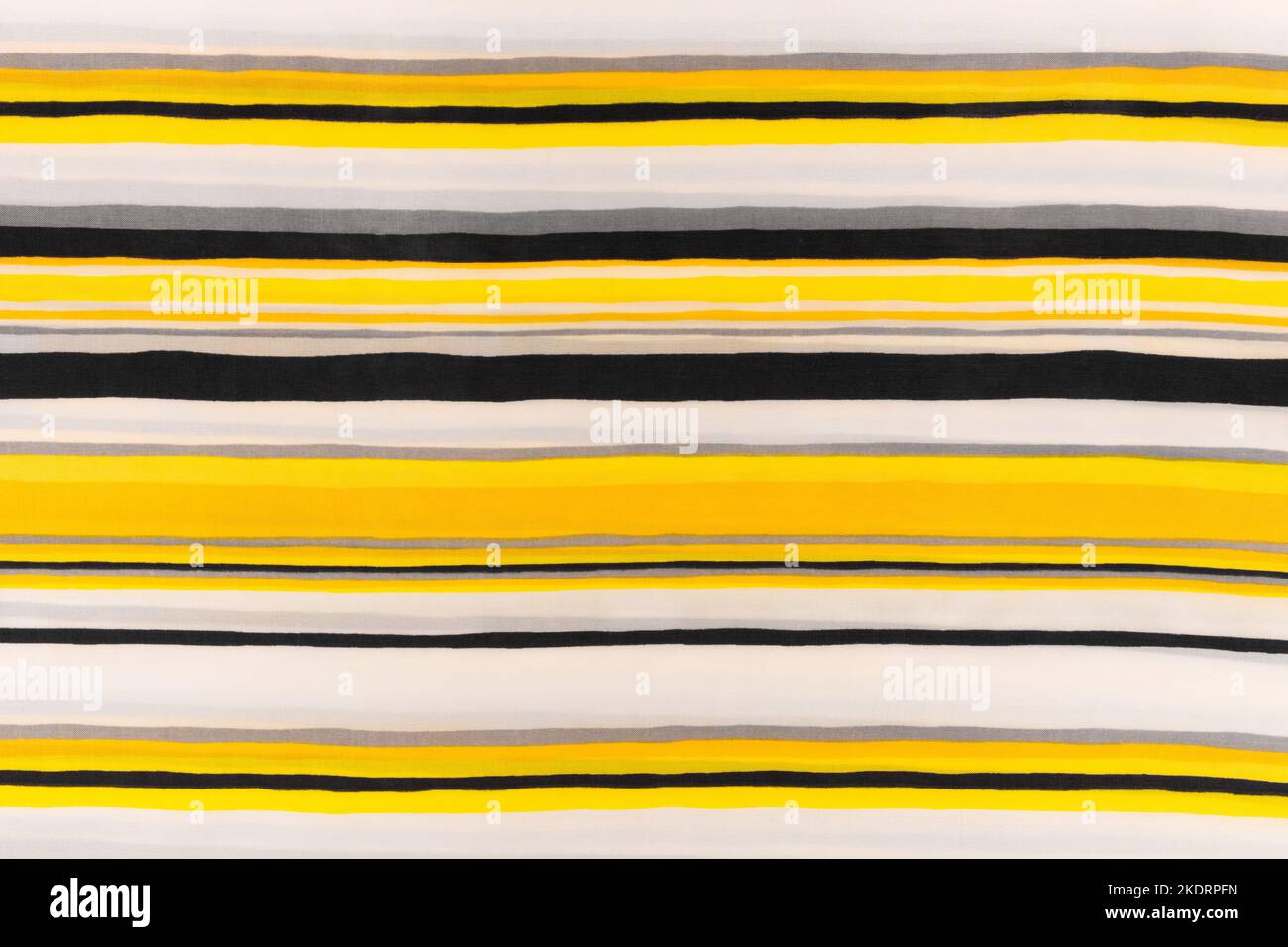 Vintage Farbe Gelb Stoff Abstrakte Linie Muster Streifen Textil Textur Hintergrund Stil Material Design. Stockfoto