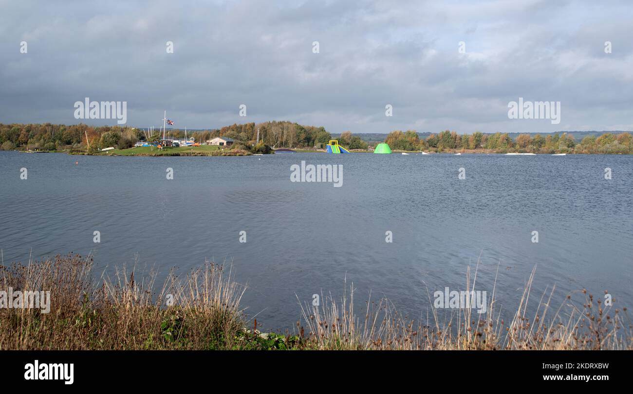 North Yorkshire Water Park, Hauptsee Wkeham, in der Nähe von Scarborough Stockfoto