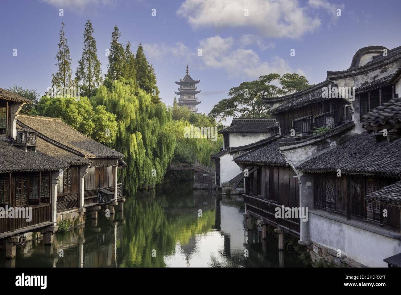 Wuzhen Landschaft Stockfoto