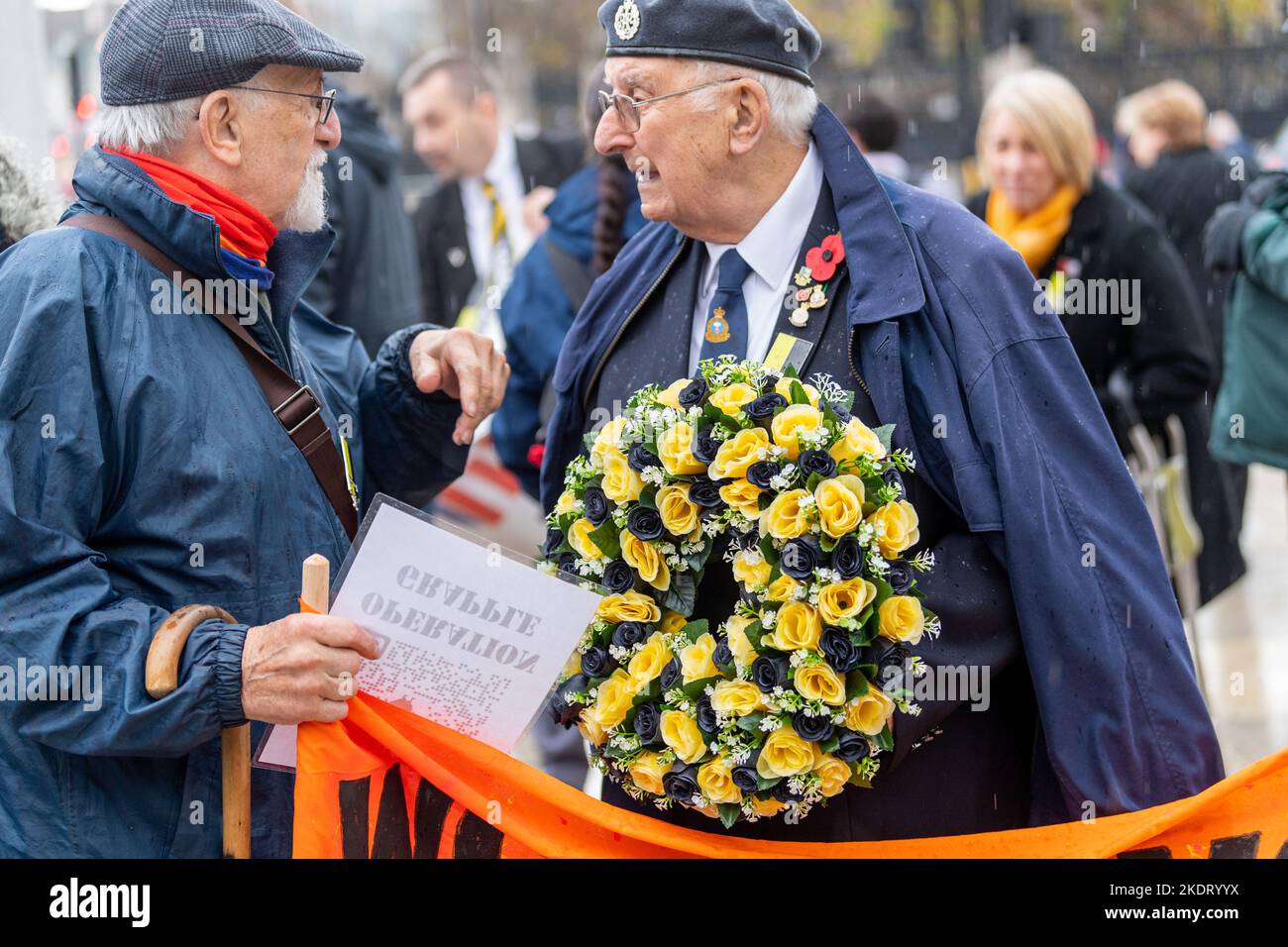 London, Großbritannien. 8.. November 2022. Veteranen des Atomtests fordern, in London als „missing Medal“ anerkannt zu werden Kredit: Ian Davidson/Alamy Live News Stockfoto