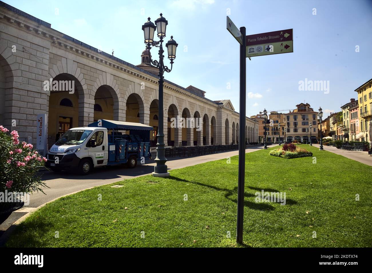 Arnaldo Platz an einem sonnigen Tag im Sommer Stockfoto