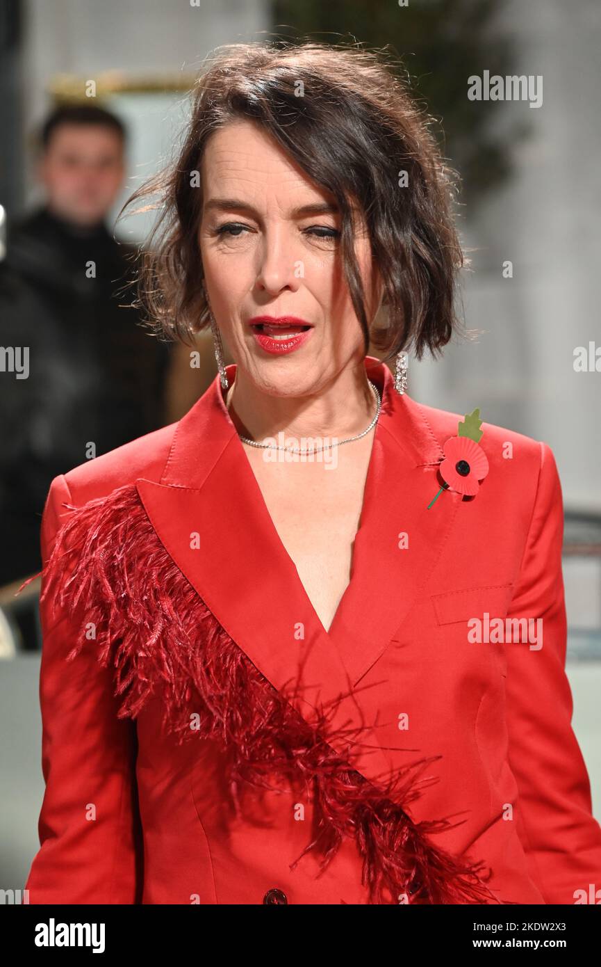 London, Großbritannien. 8.. November 2022. Olivia Williams besucht Netflix präsentieren die Welt permiere - die fünfte Staffel von The Crown im Theatre Royal, Drury Lane, am 8. November London, Großbritannien. Stockfoto