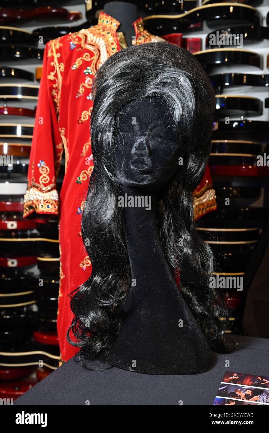 Amy Winehouse’s Beehive Hair Topper wurde während ihrer legendären Aufführung von „You Know I'm No Good“ und „Rehab“ bei der Grammy Awards-Verleihung 2008 am getragen Stockfoto